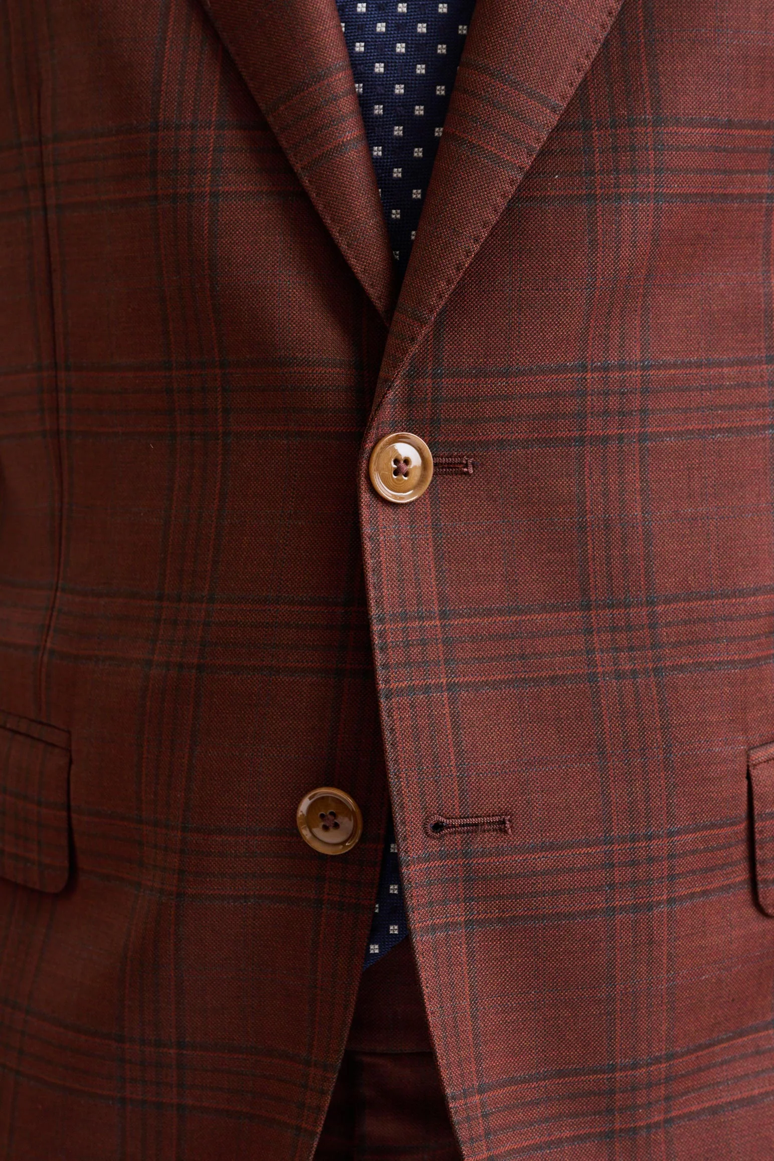 Mid-Brown 100% Wool Soho Suit Freestyle - Image 3