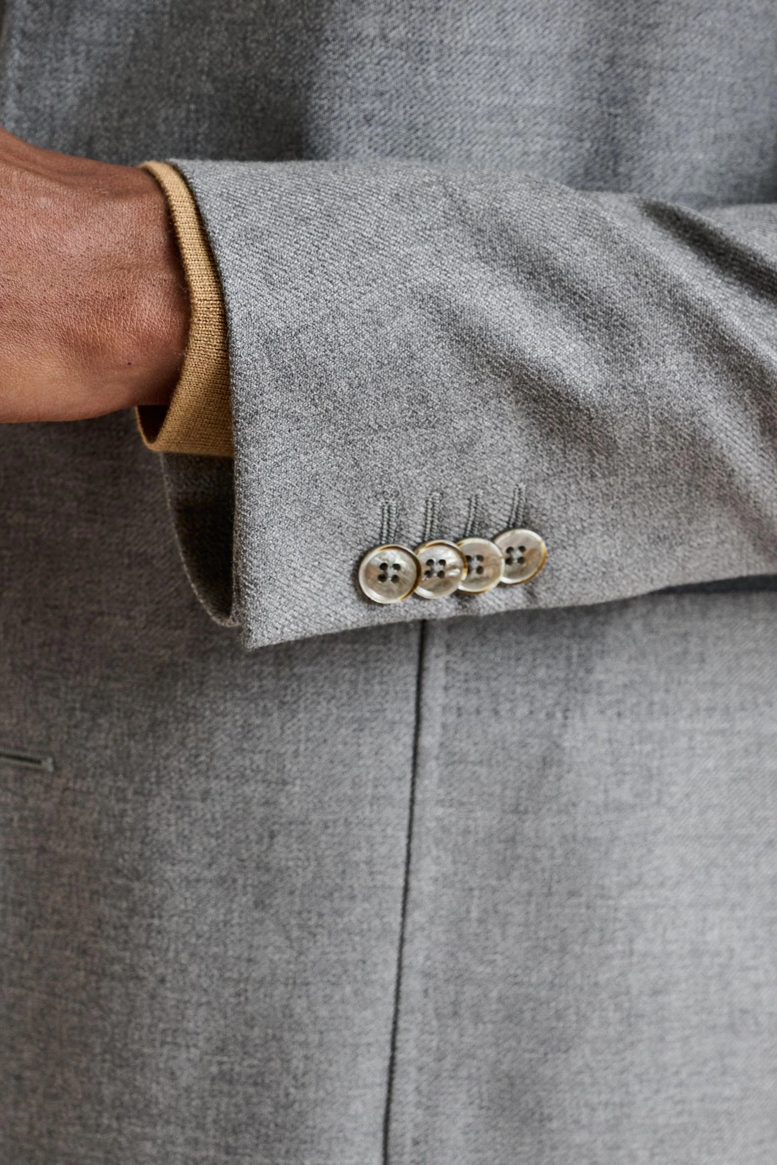 Mid-Grey Wool Chelsea Shirt Jacket Harmony - Image 2