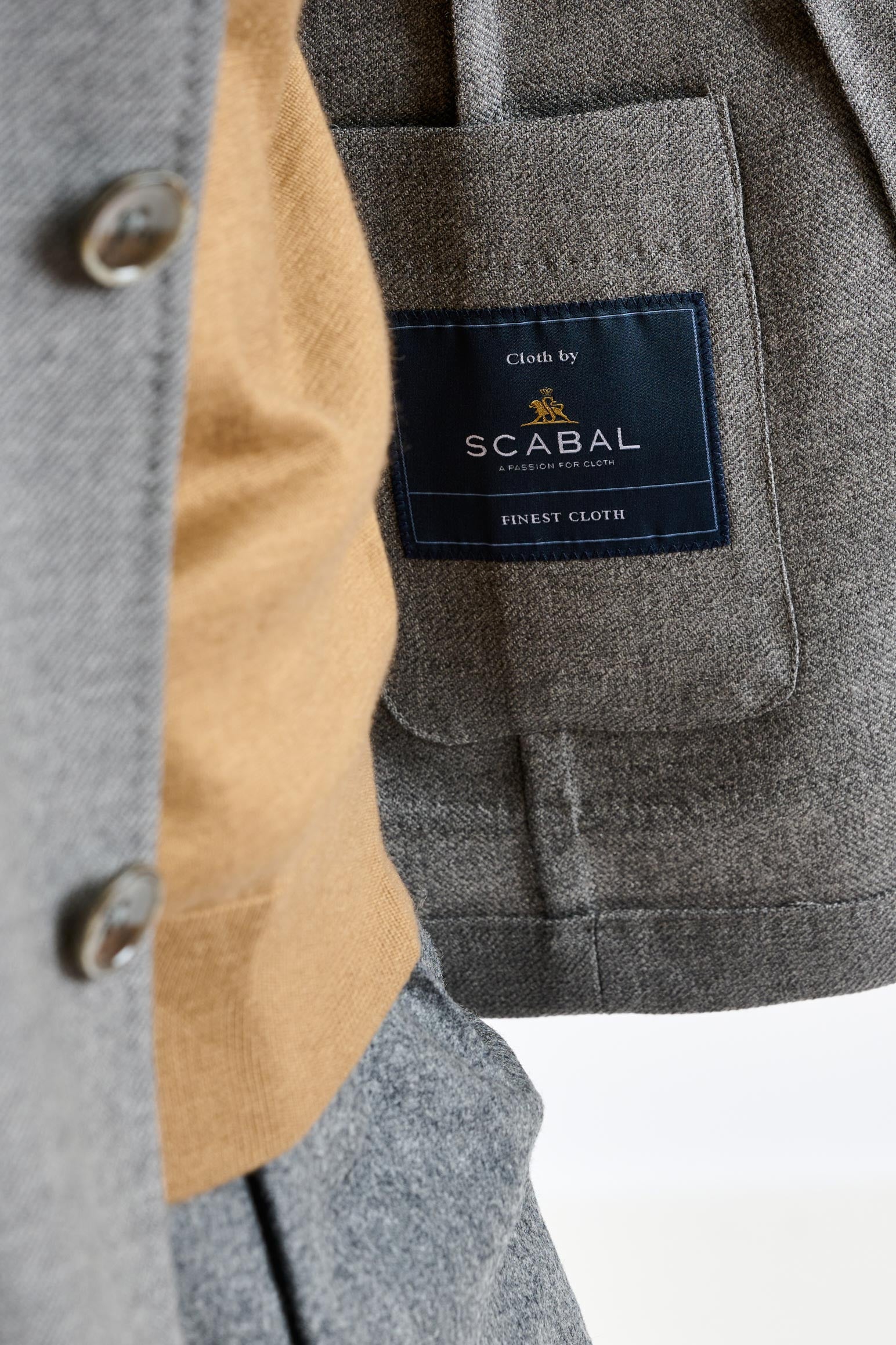 Mid-Grey Wool Chelsea Shirt Jacket Harmony - Image 3