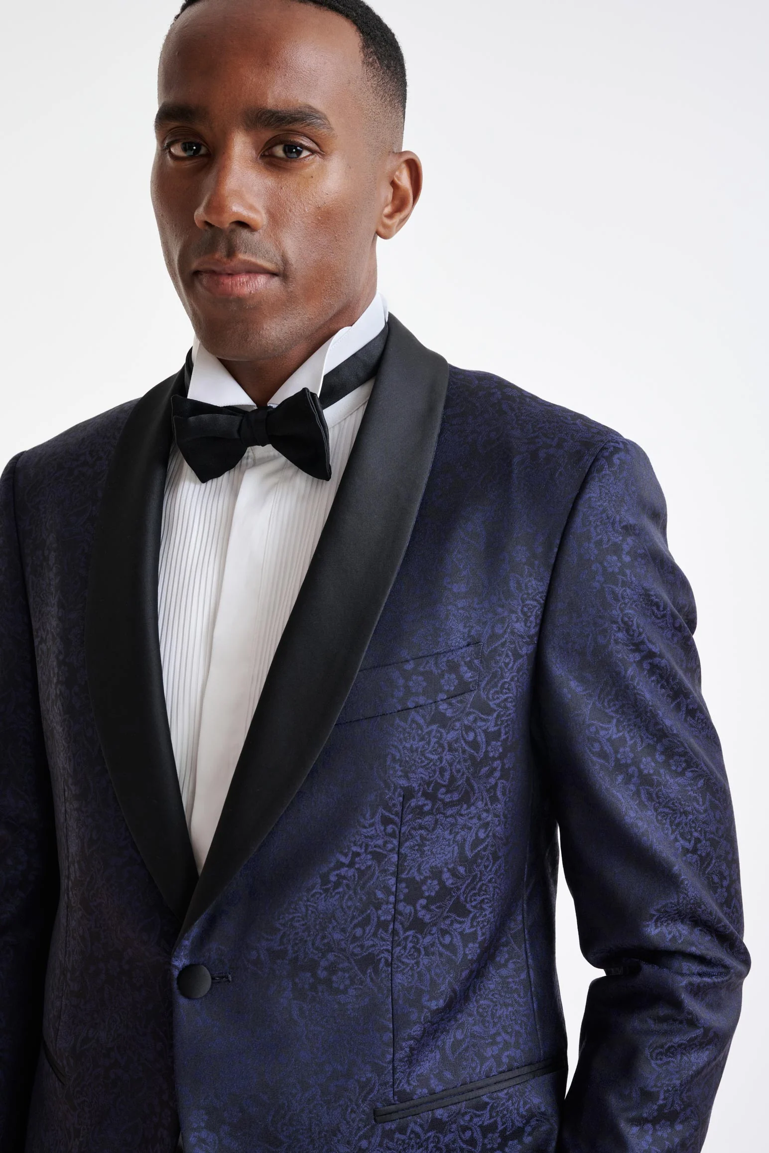 Midnight Blue Wool Soho Tuxedo Lifestyle - Image 3