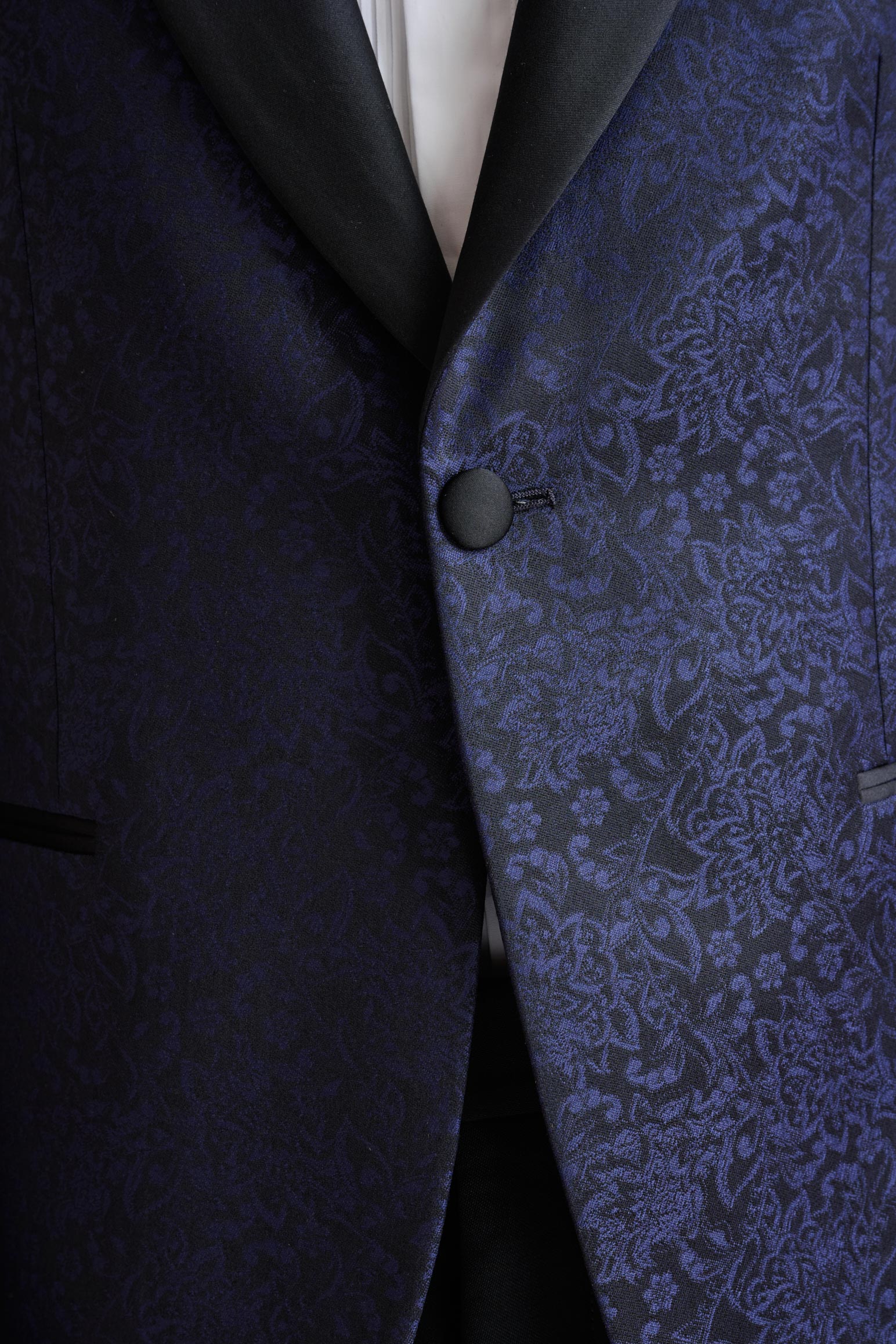 Midnight Blue Wool Soho Tuxedo Lifestyle - Image 5