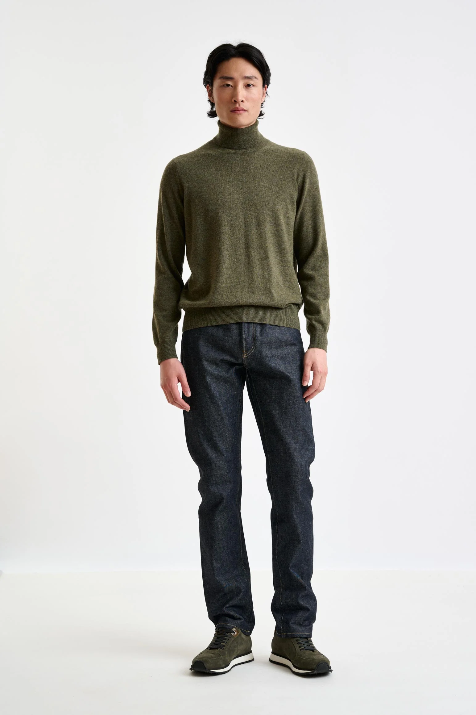Moss Wool & Cashmere Drumberg Rollneck Knit - Image 2