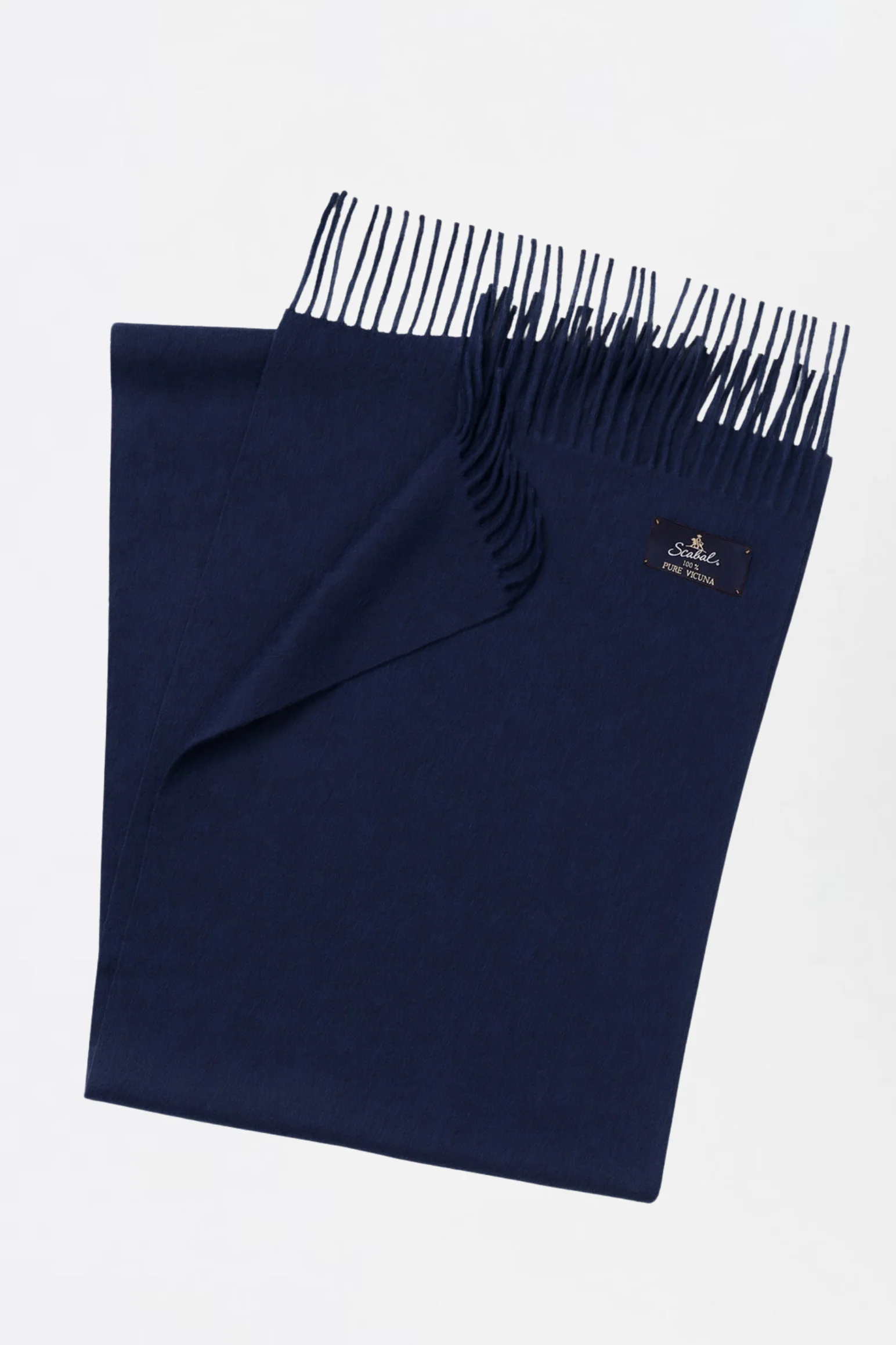 Navy 100% Pure Vicuna Scarf