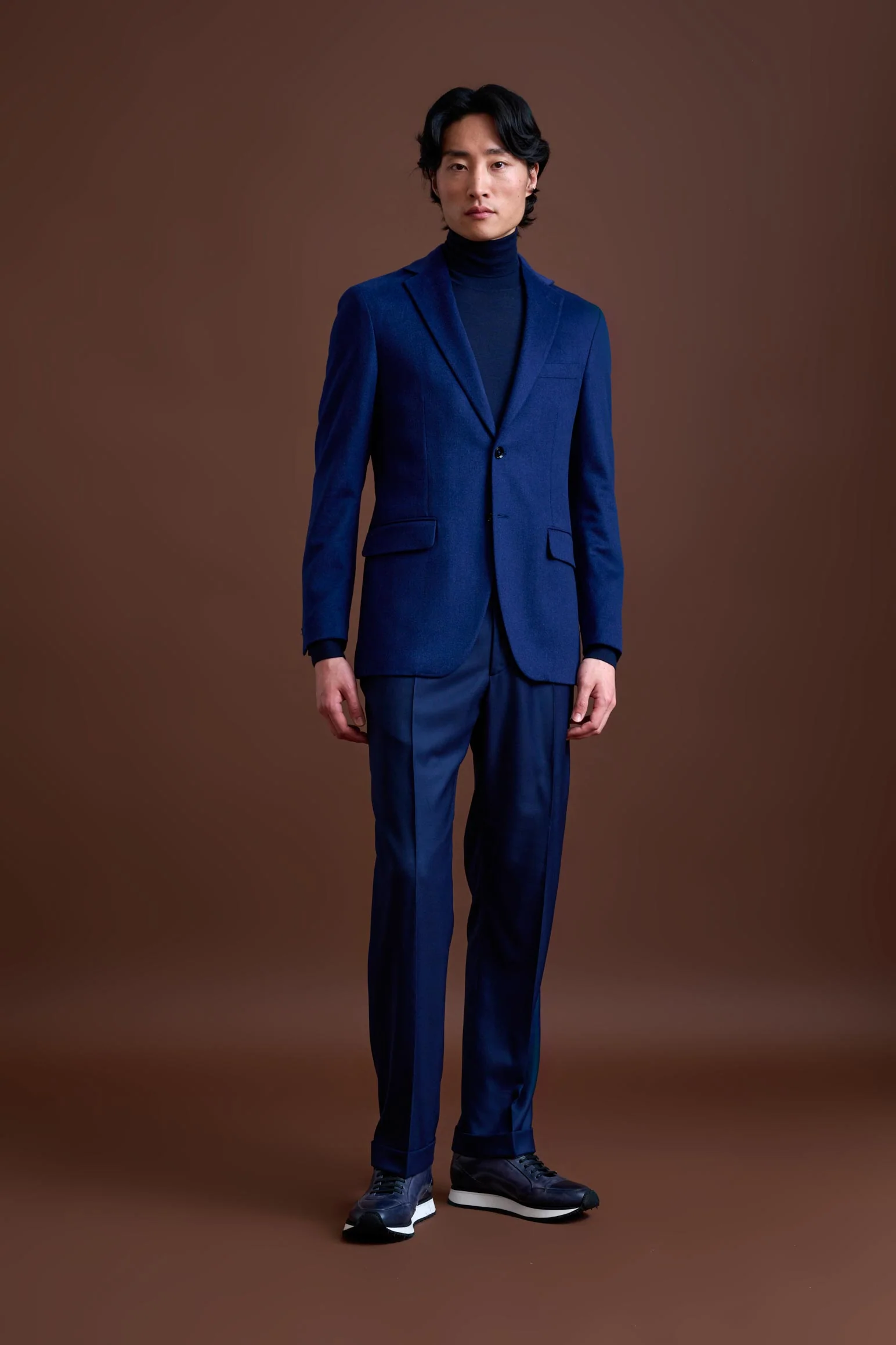 Navy Cashmere & Silk Kenton Jacket Beverly Hills - Image 5