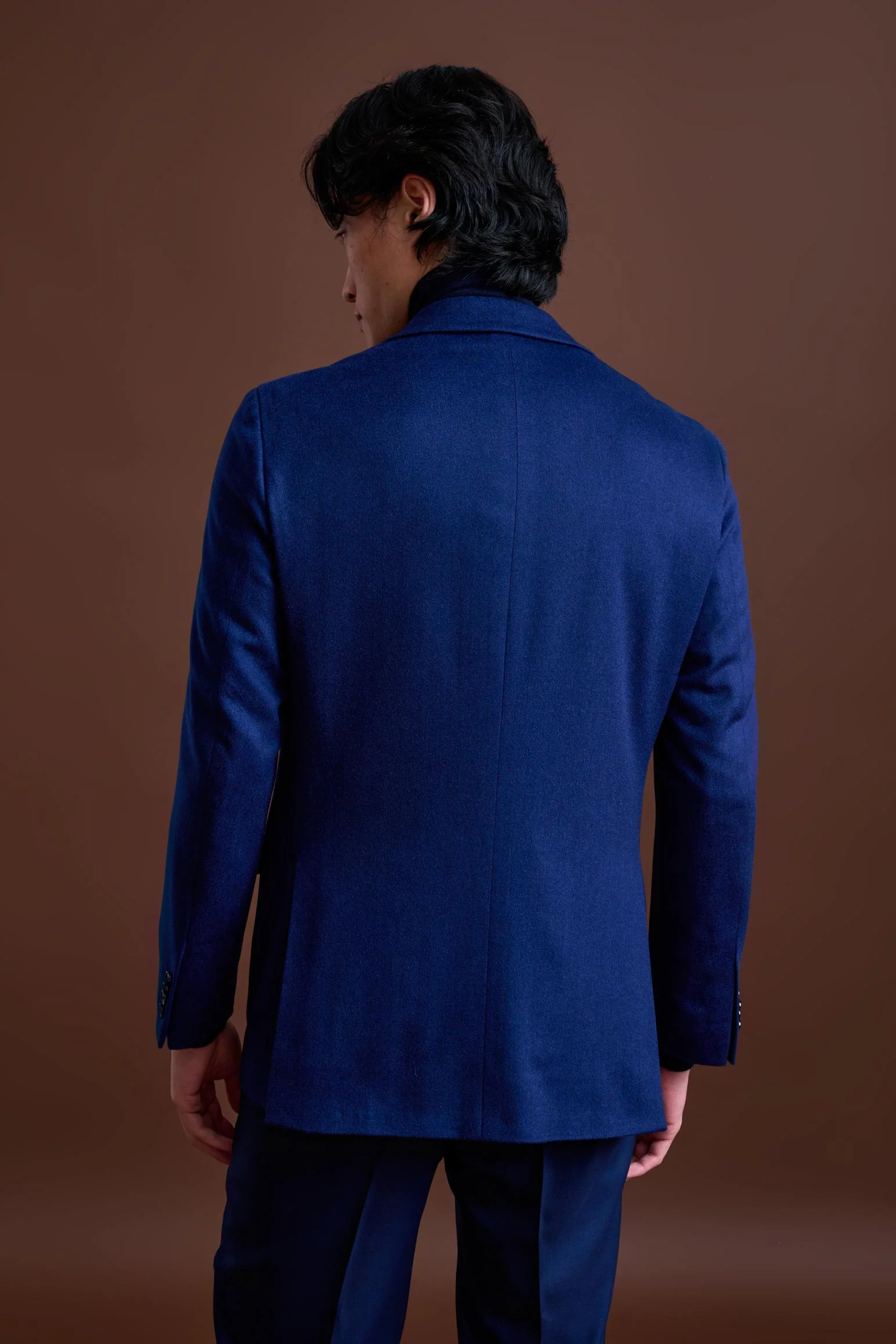 Navy Cashmere & Silk Kenton Jacket Beverly Hills - Image 7