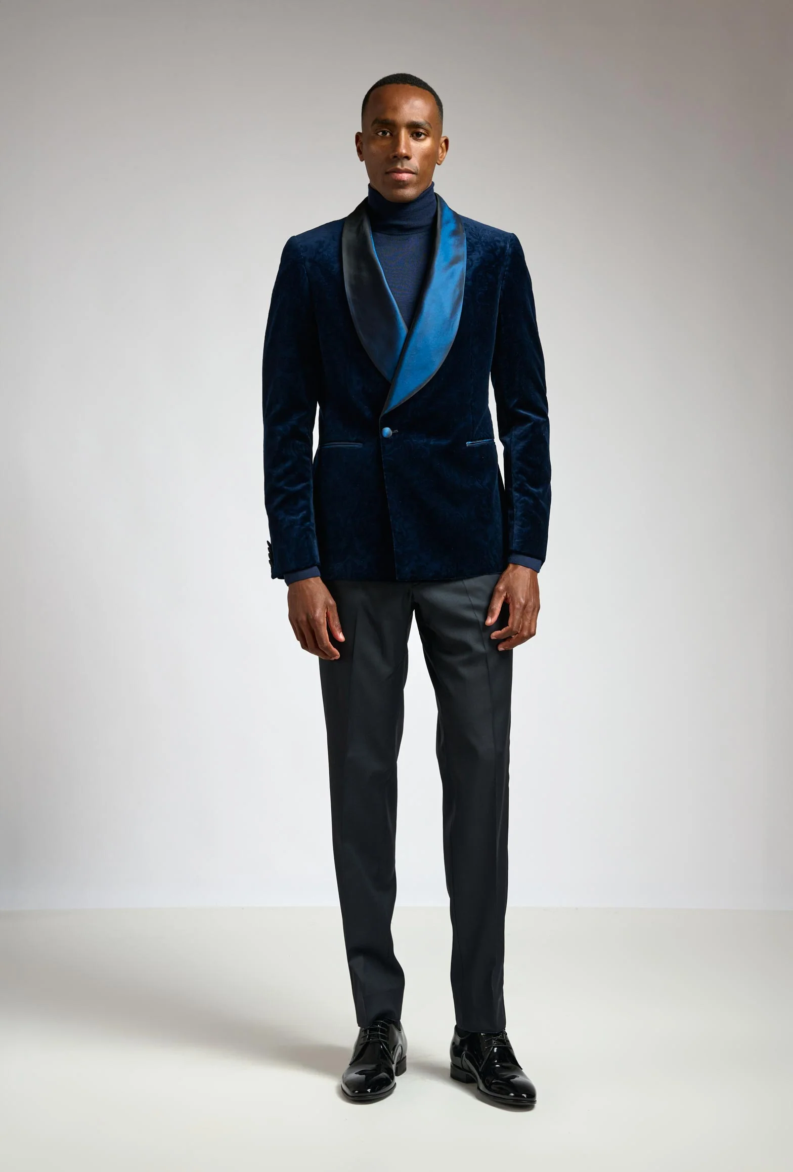 Navy Velvet Tuxedo Festival - Image 2