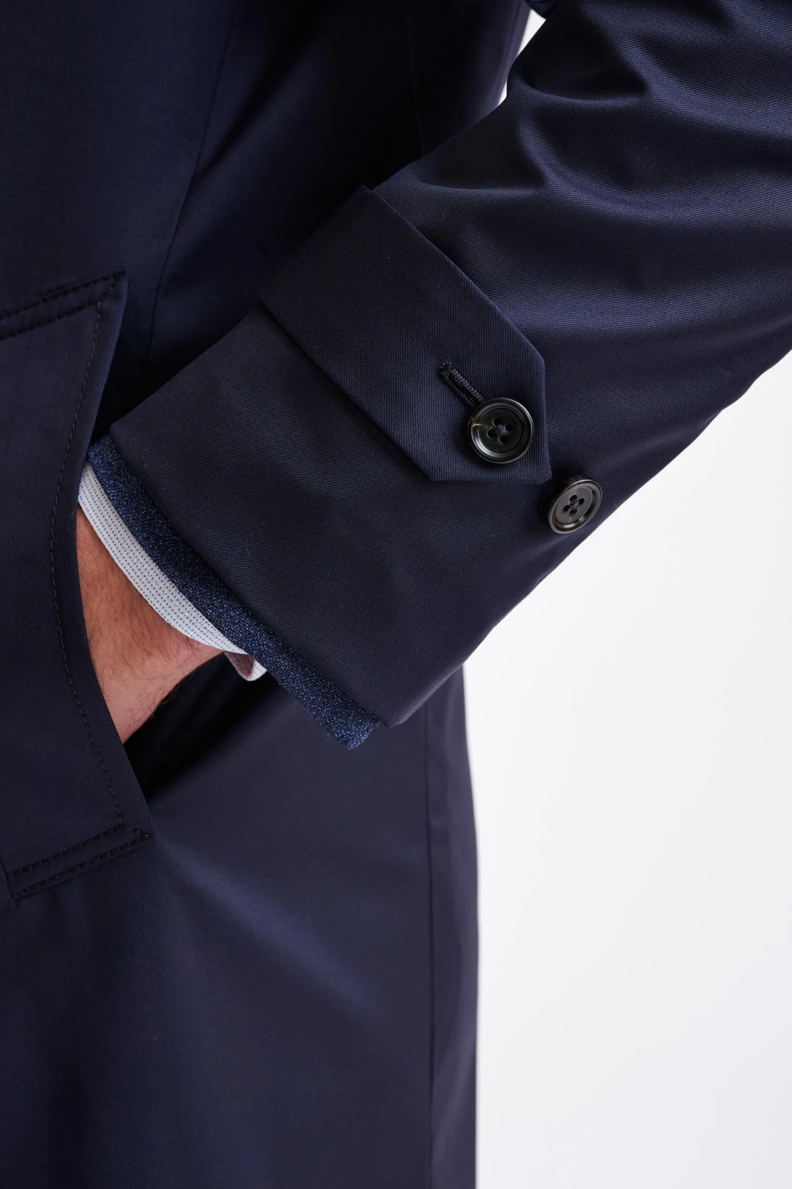 Navy Cotton Tech Car Coat Rannoch - Image 5