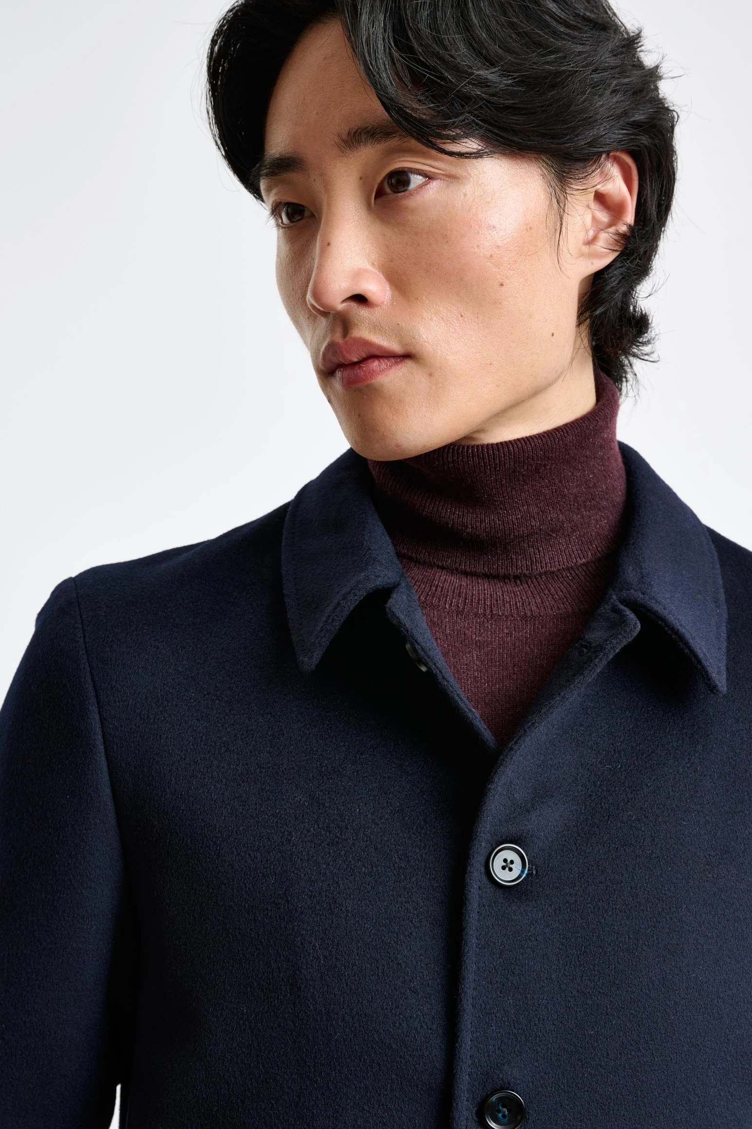 Navy Wool Chelsea Shirt Jacket Zeus - Image 4