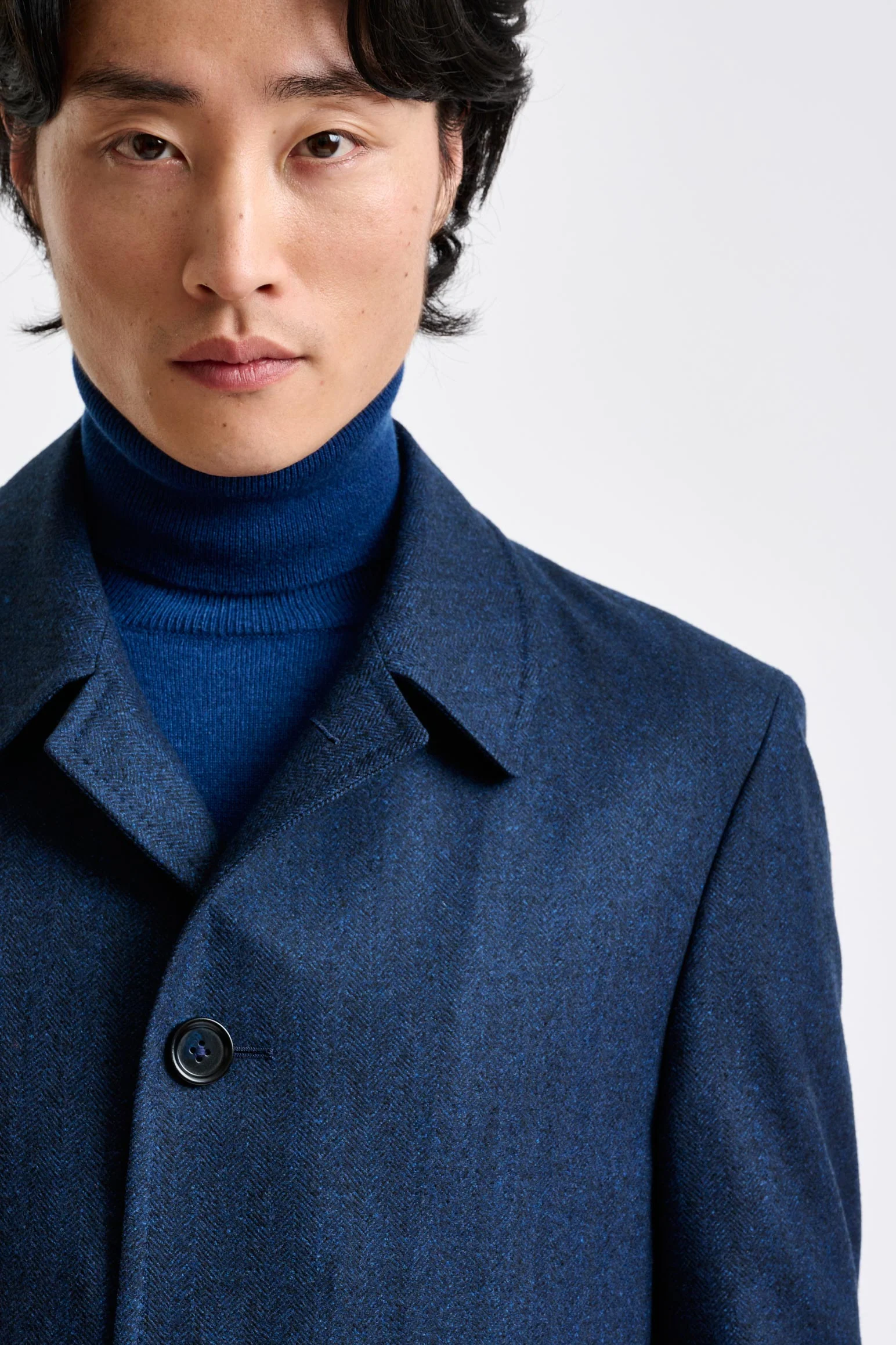Dark Blue Wool Leeds Coat Zeus - Image 5