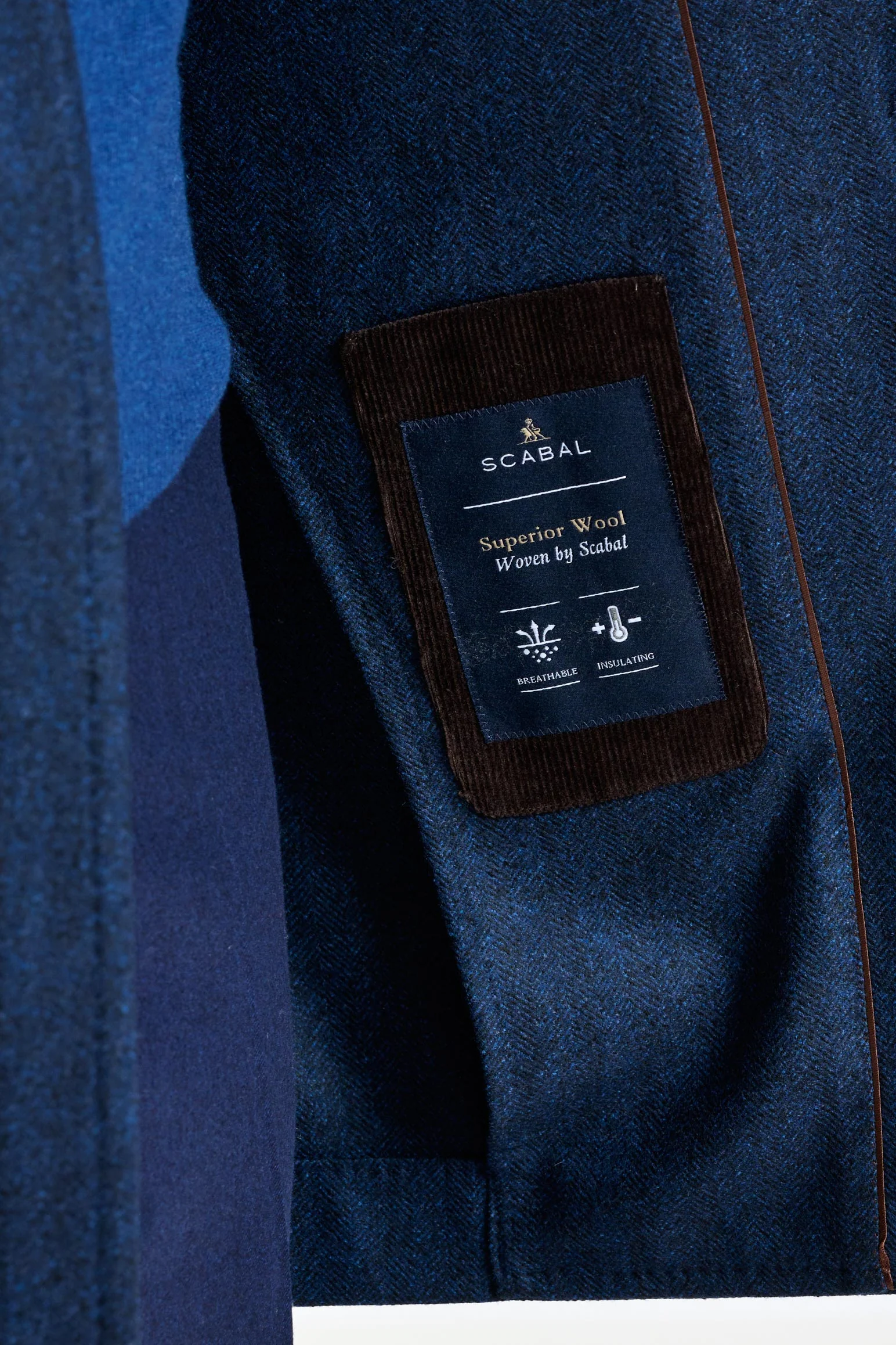 Dark Blue Wool Leeds Coat Zeus - Image 7