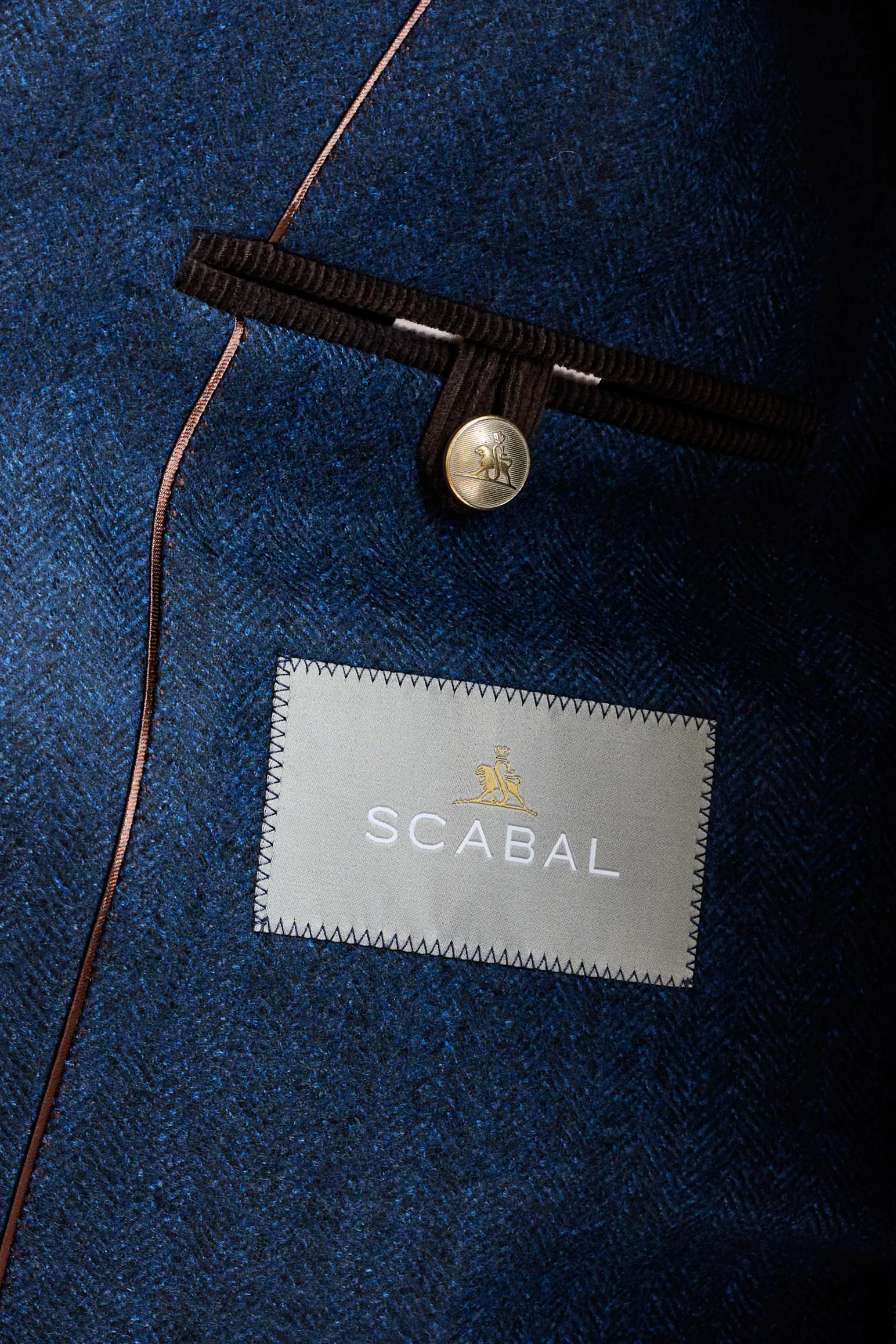 Dark Blue Wool Leeds Coat Zeus - Image 8
