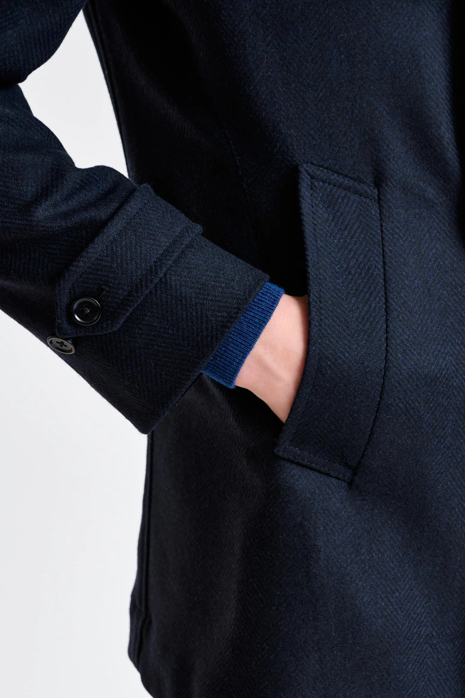 Navy Wool Nelson Peacoat Zeus - Image 2