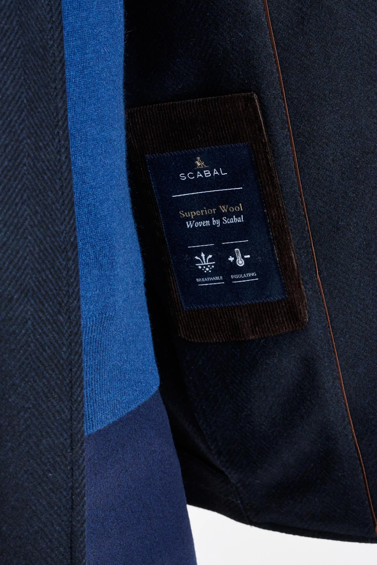 Navy Wool Nelson Peacoat Zeus - Image 3