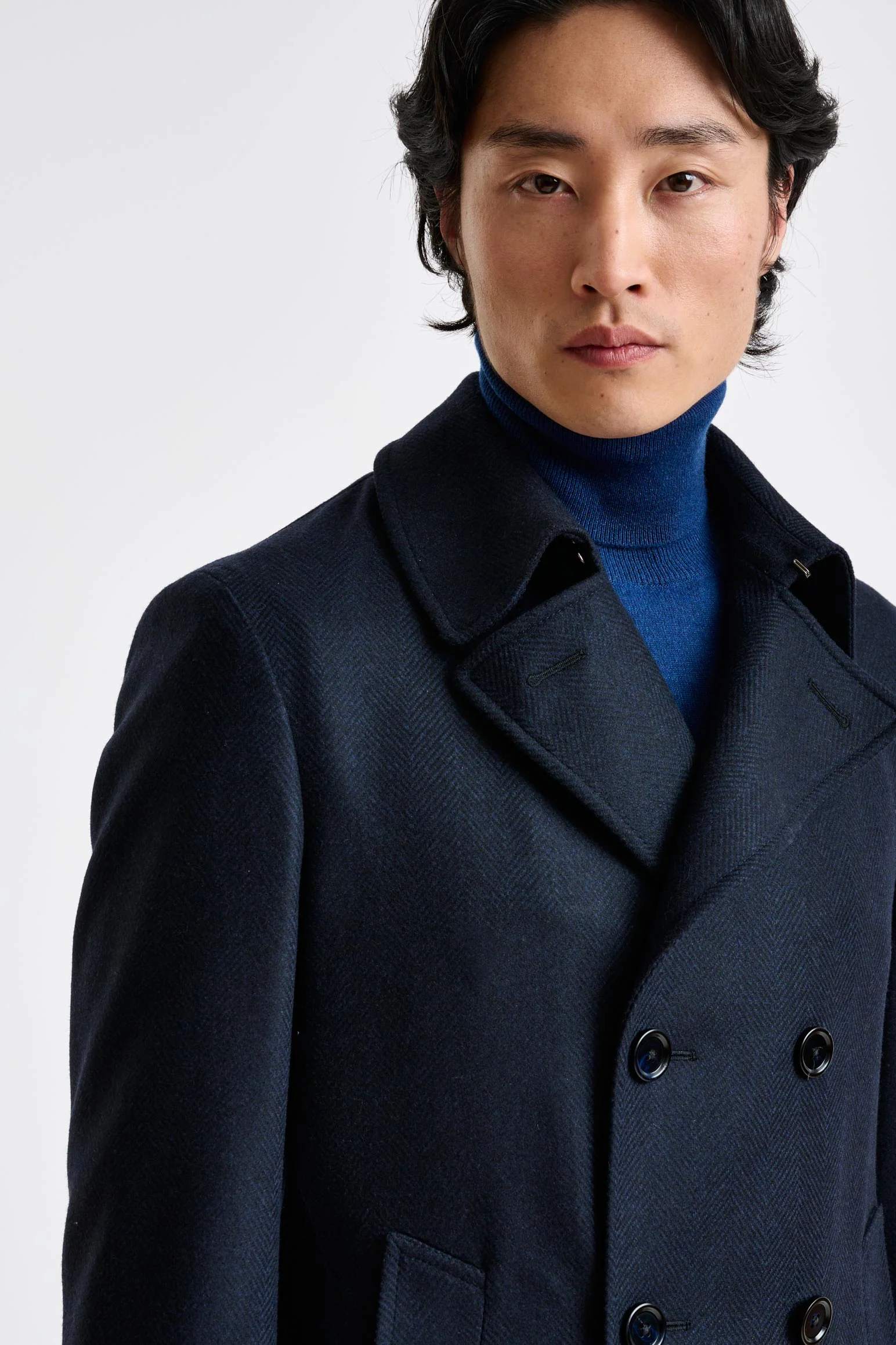 Navy Wool Nelson Peacoat Zeus - Image 4
