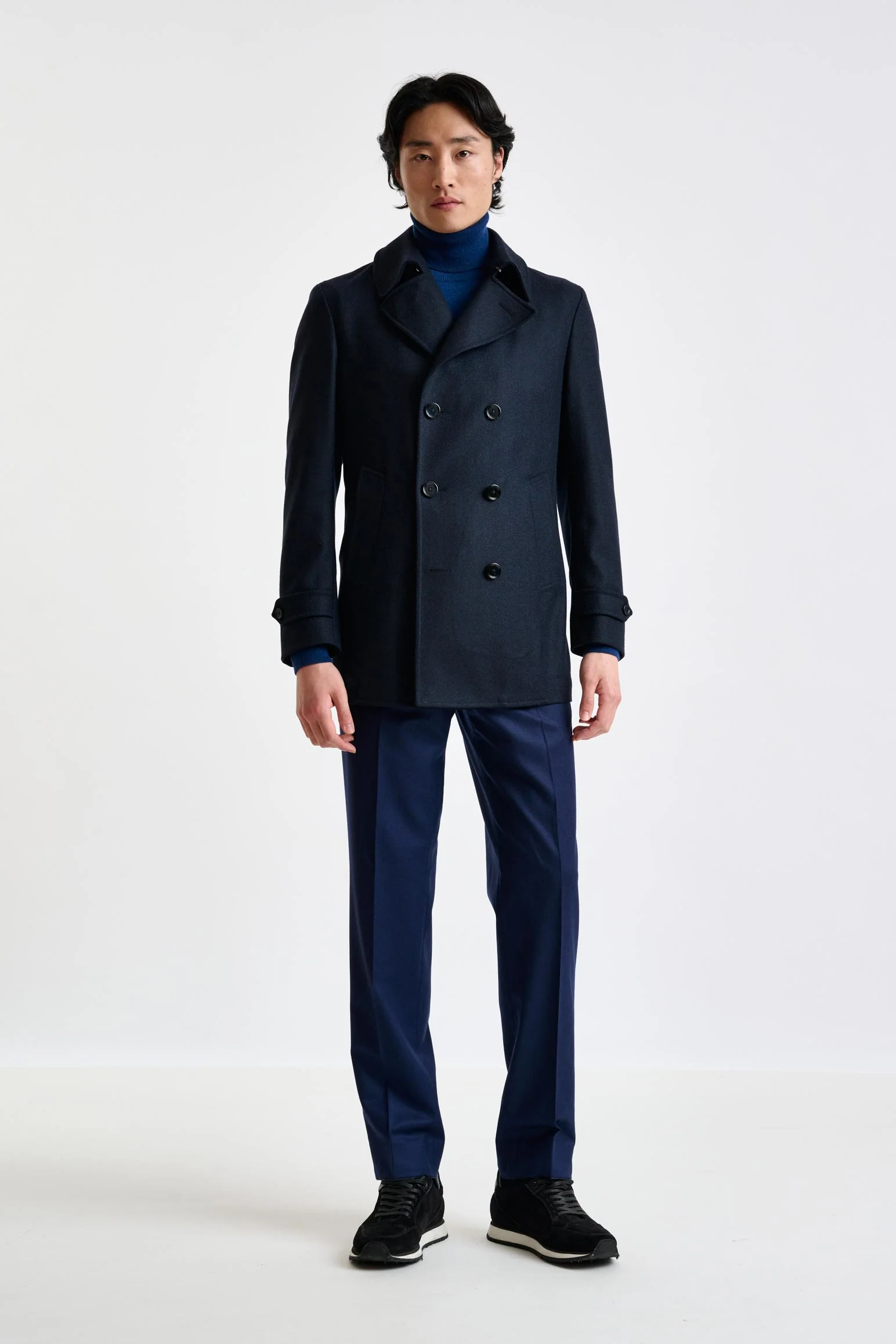 Navy Wool Nelson Peacoat Zeus - Image 5