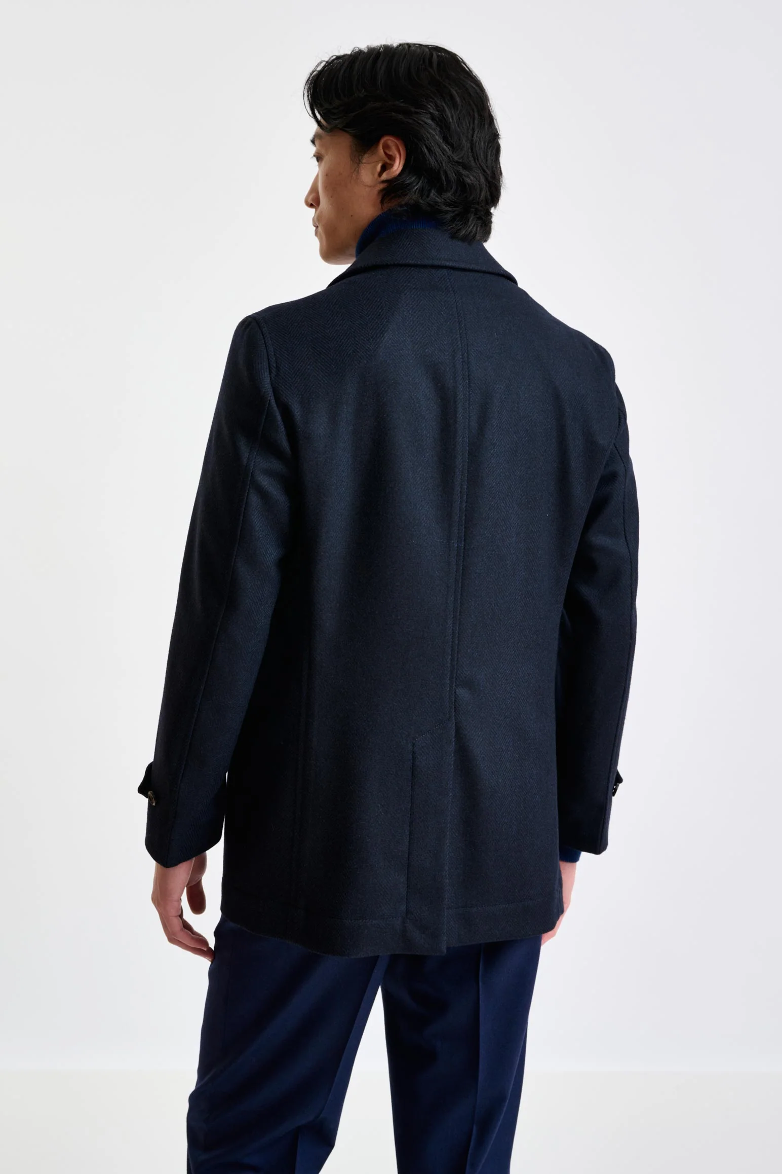 Navy Wool Nelson Peacoat Zeus - Image 6