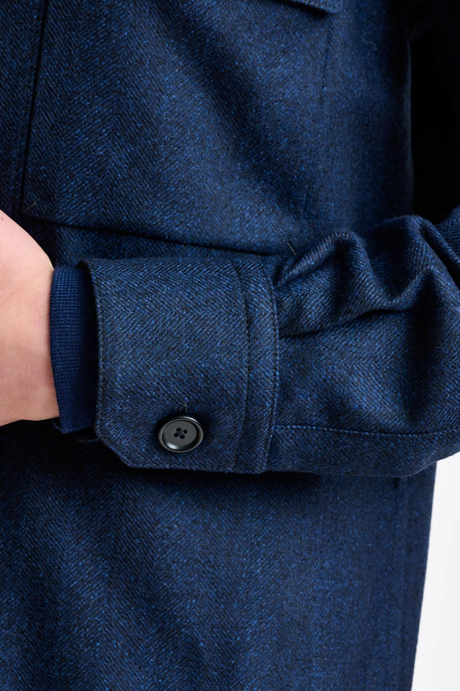 Navy Wool Overshirt Zeus - Image 2