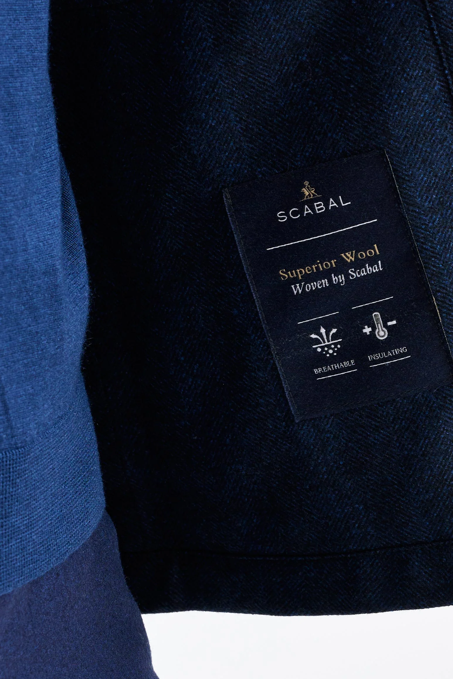 Navy Wool Overshirt Zeus - Image 3
