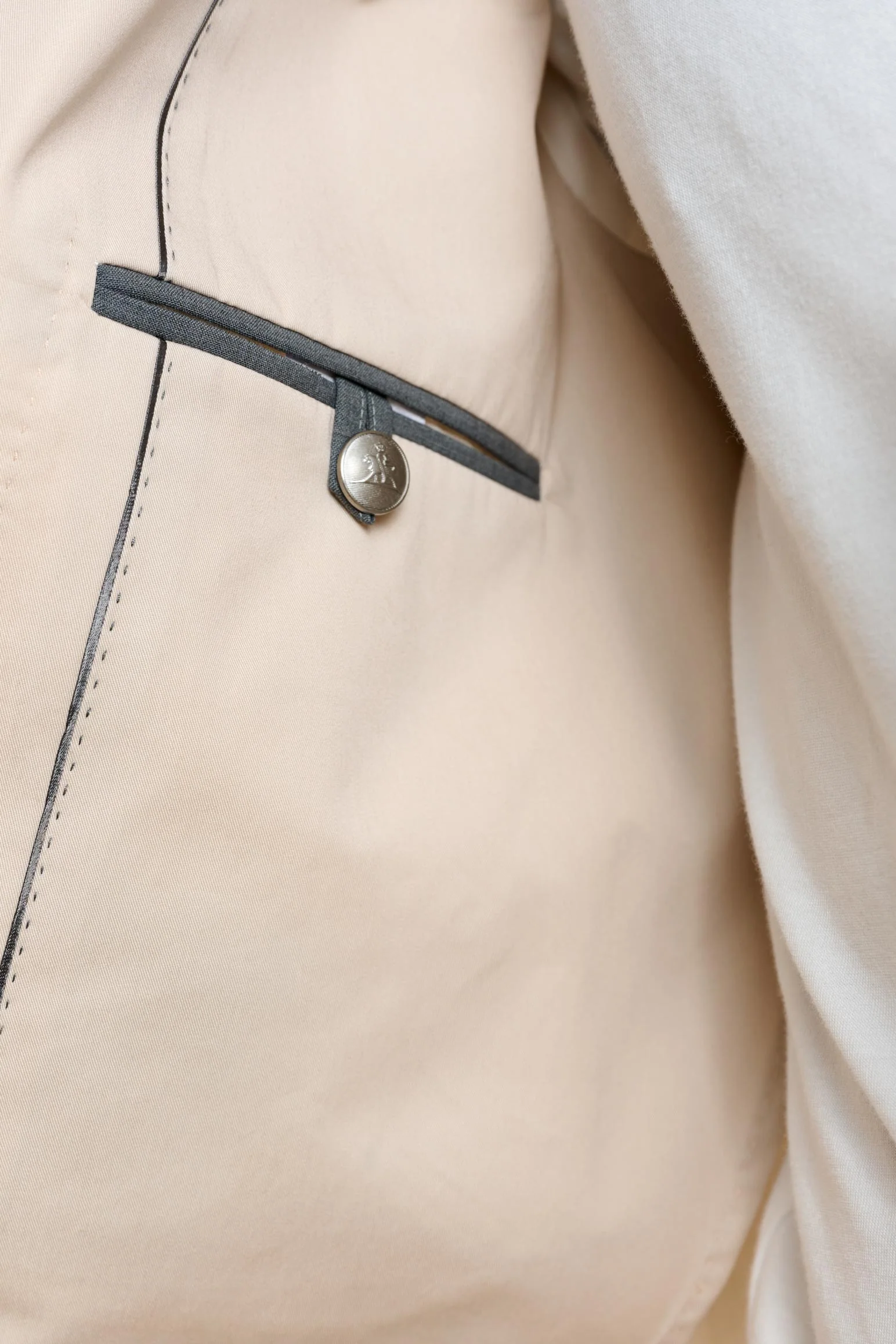 Beige Cotton Nelson Tech Peacoat - Image 6