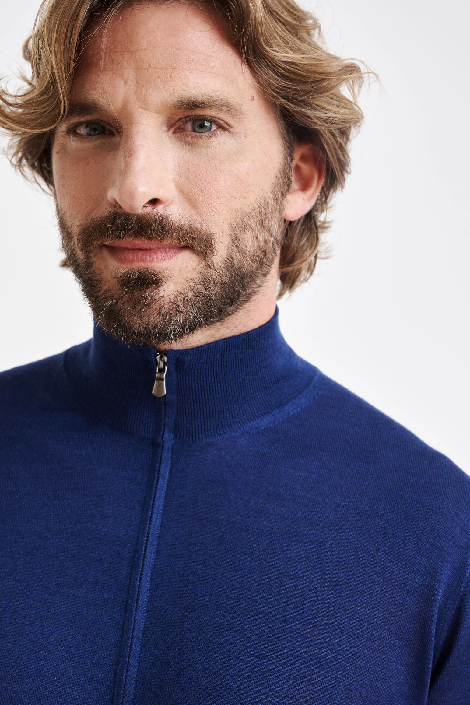Neptune Cashmere & Silk Repton Fullzip Sweater - Image 3