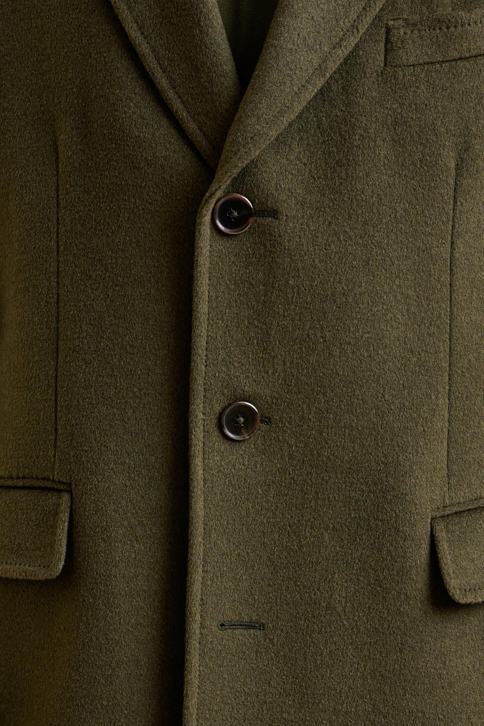 Olive Green Wool Hereford Overcoat Zeus - Image 7