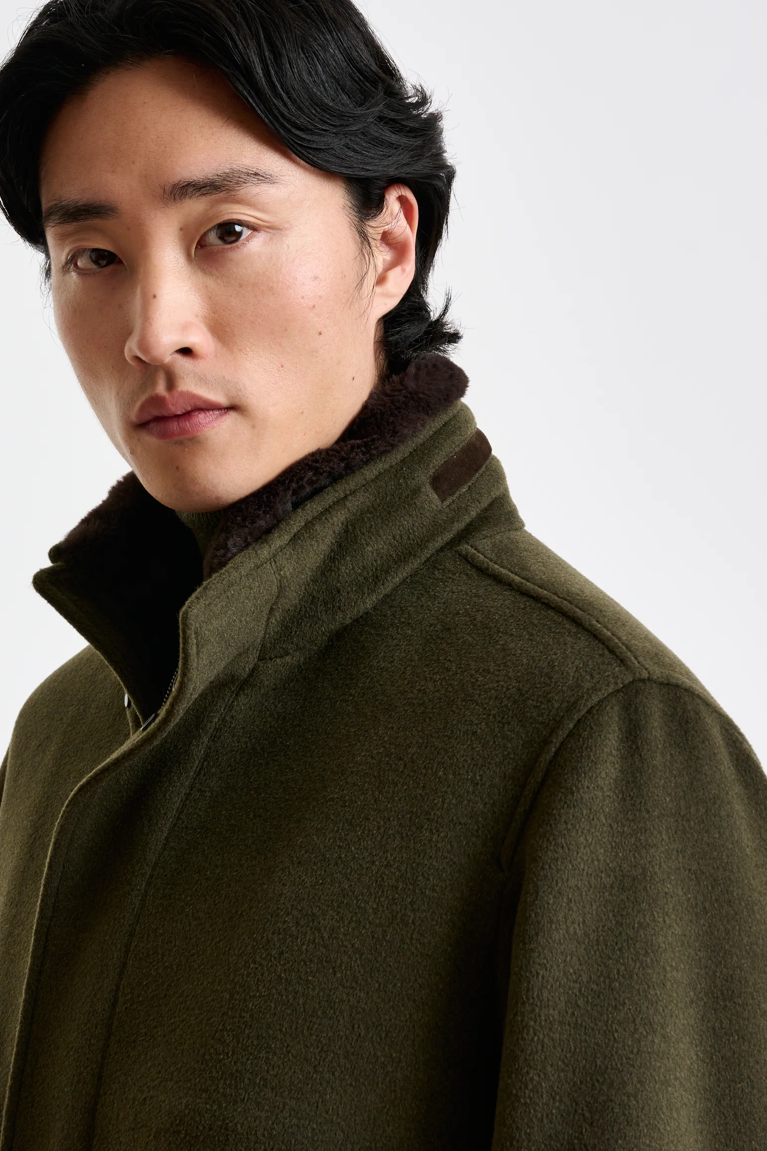 Olive Green wool York Field Jacket Zeus - Image 2