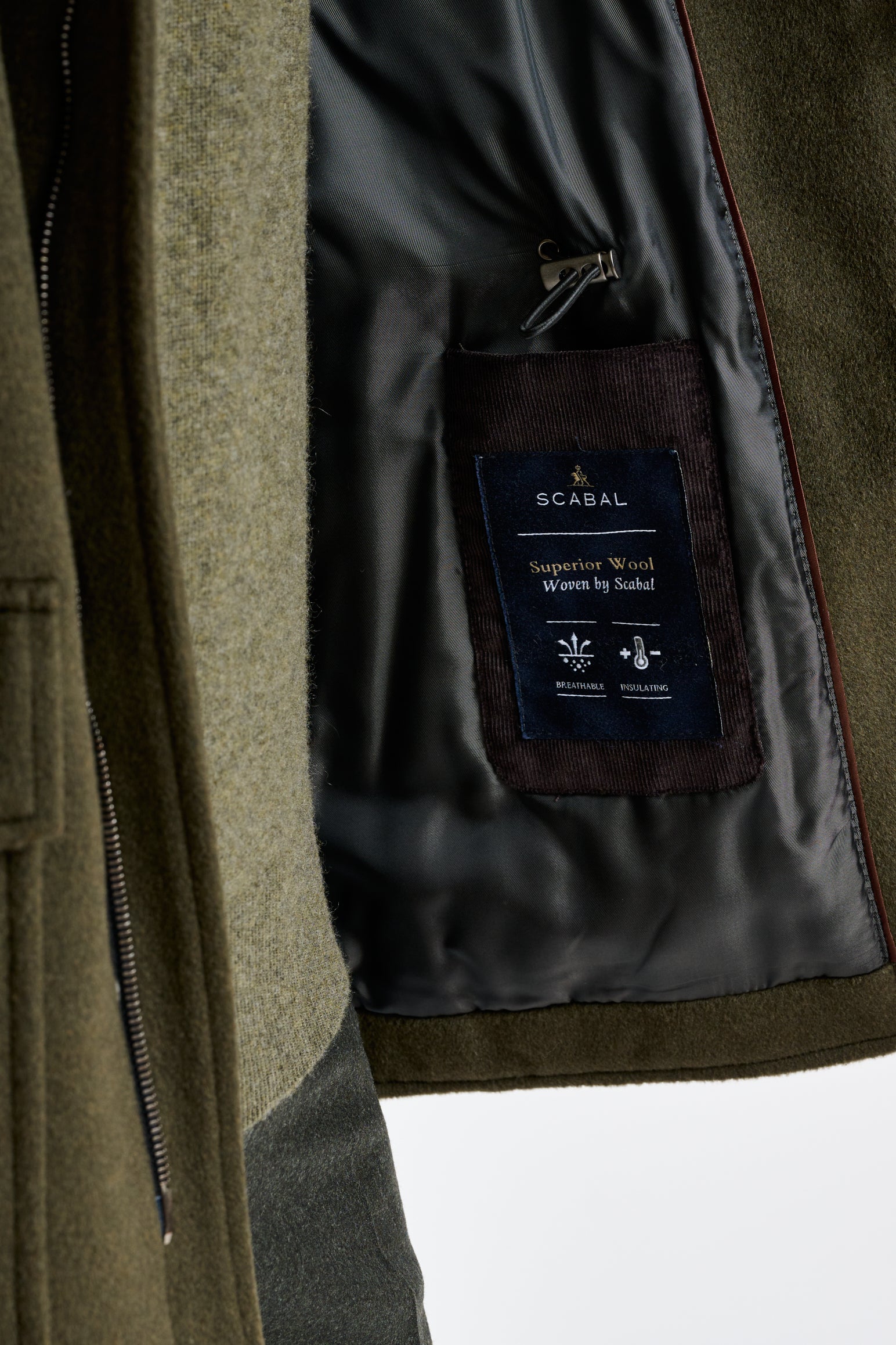 Olive Green wool York Field Jacket Zeus - Image 4