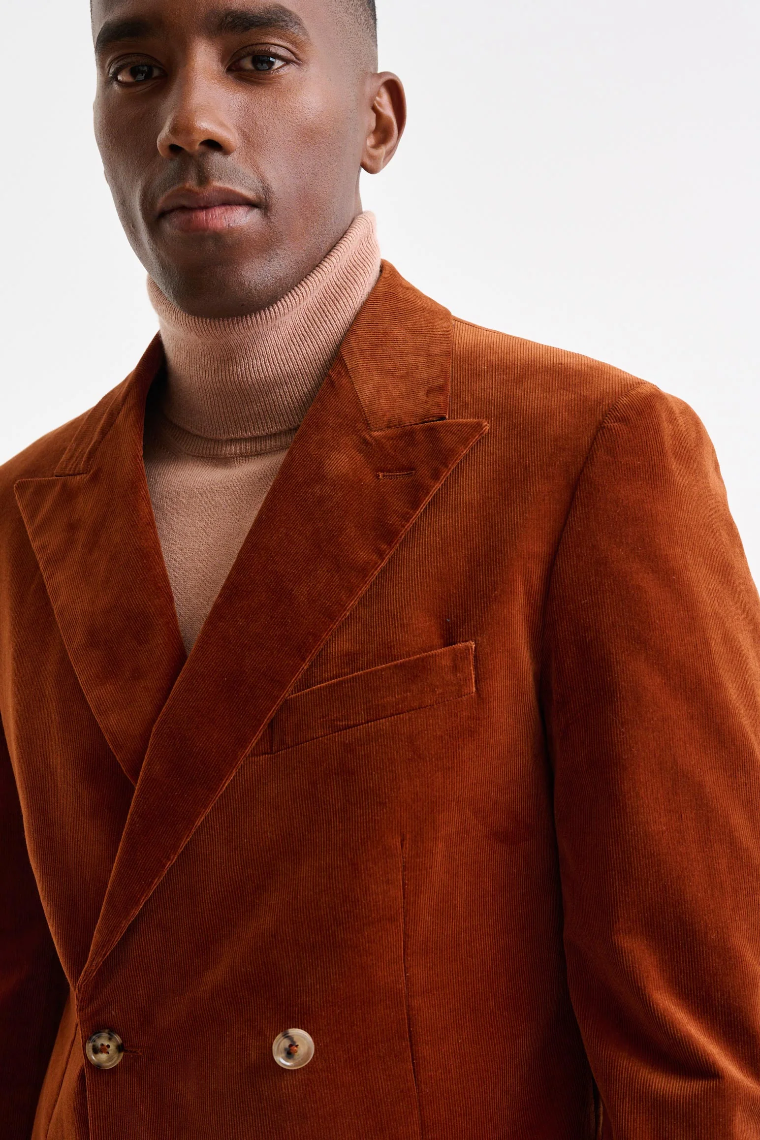 Orange Cotton Soho Jacket Corduroy - Image 5