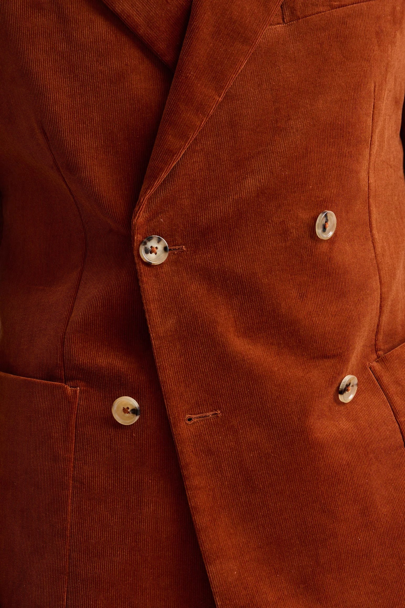 Orange Cotton Soho Suit Corduroy - Image 3