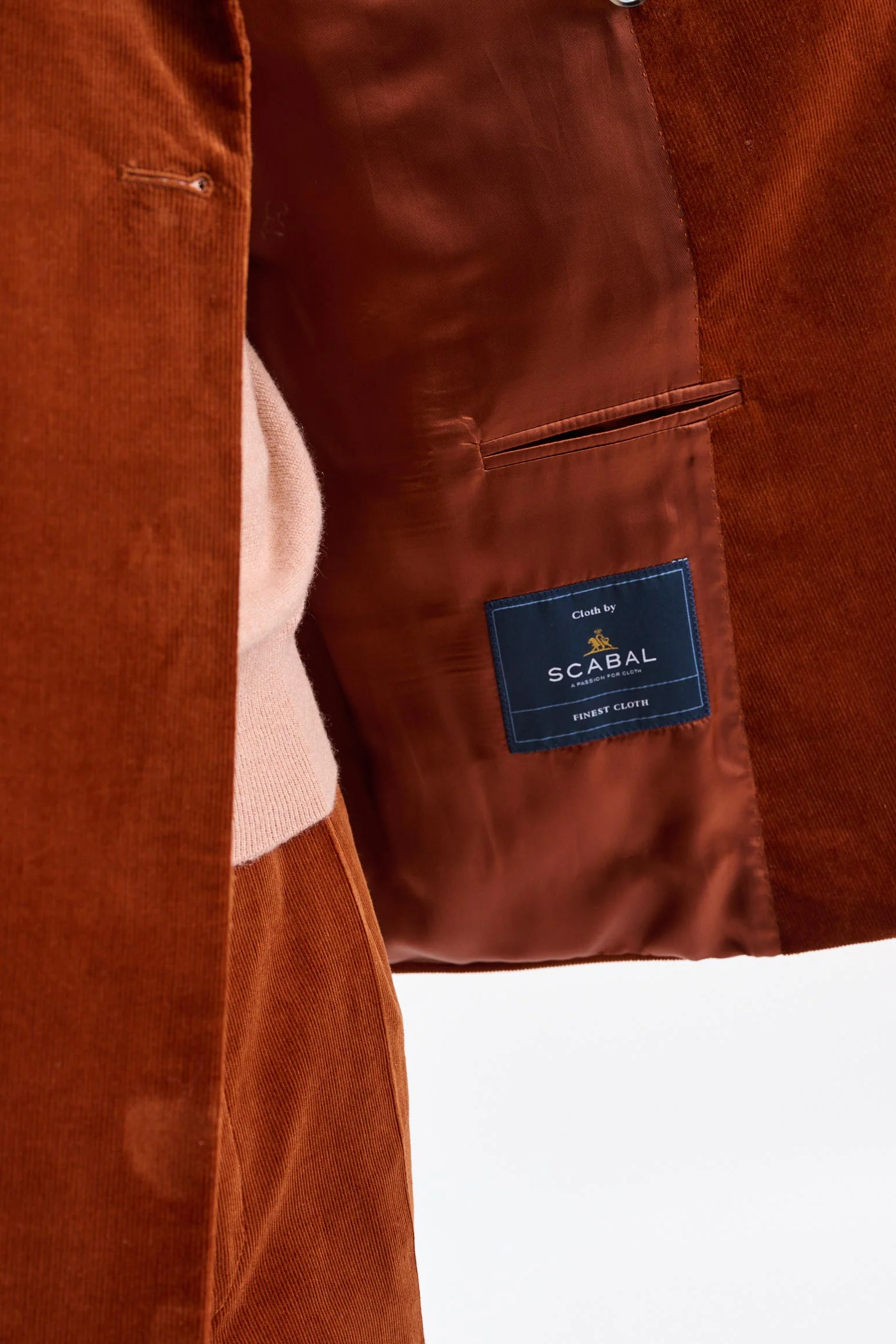 Orange Cotton Soho Suit Corduroy - Image 4