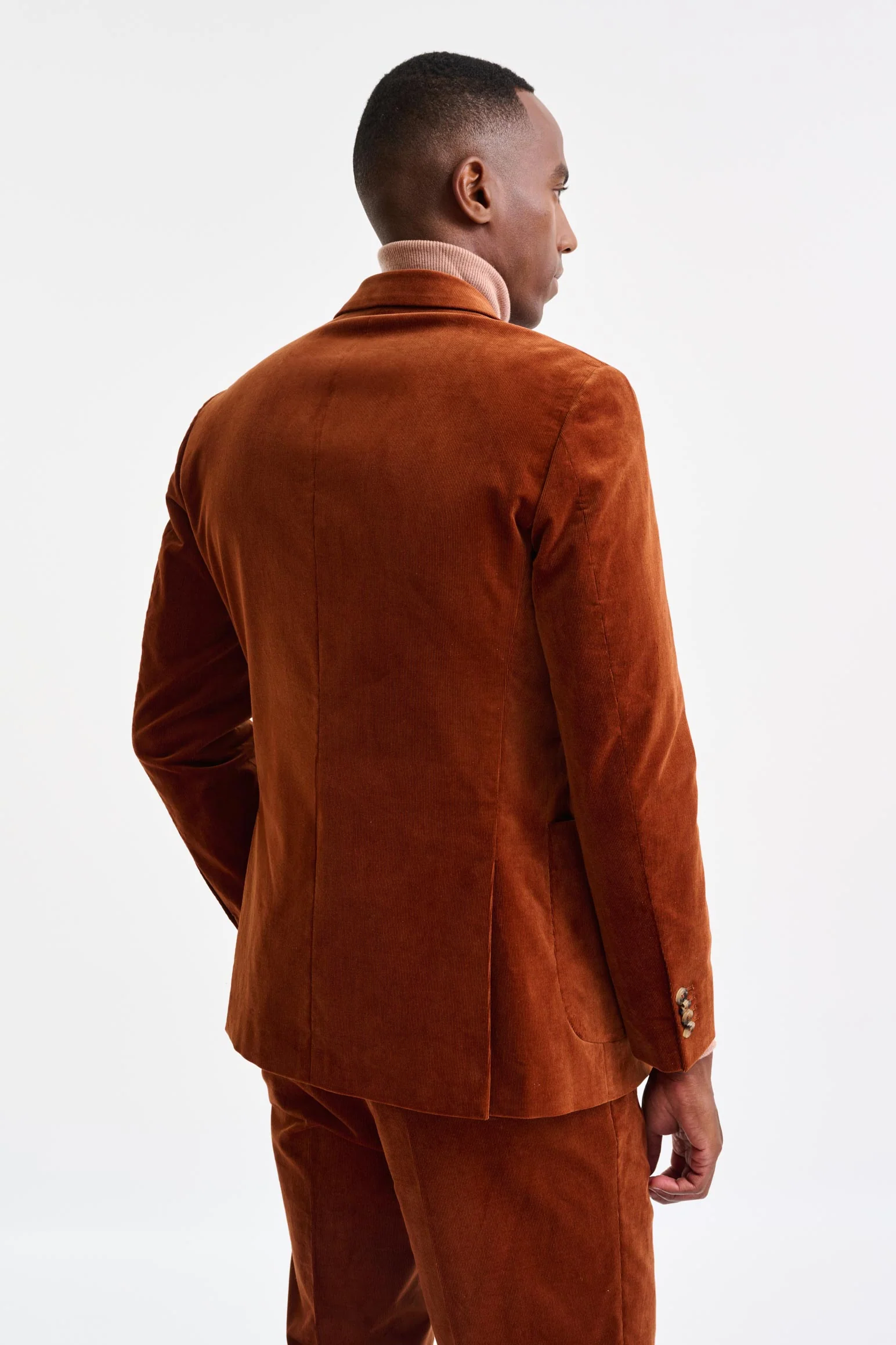 Orange Cotton Soho Suit Corduroy - Image 7