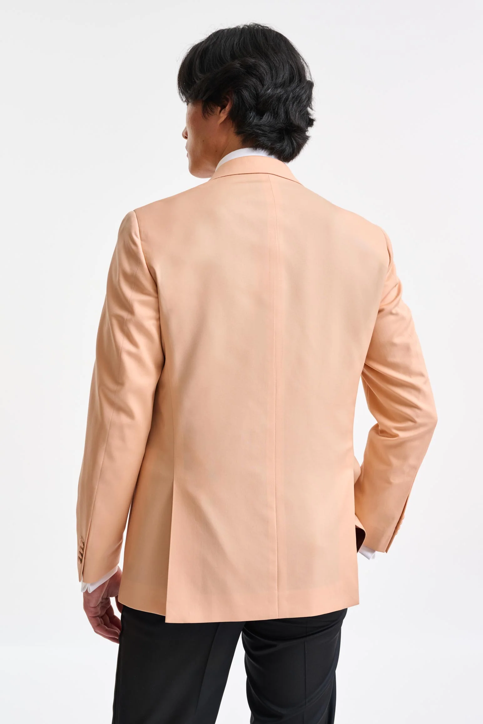 Peach Wool Super 100's Soho Tuxedo Freestyle - Image 5