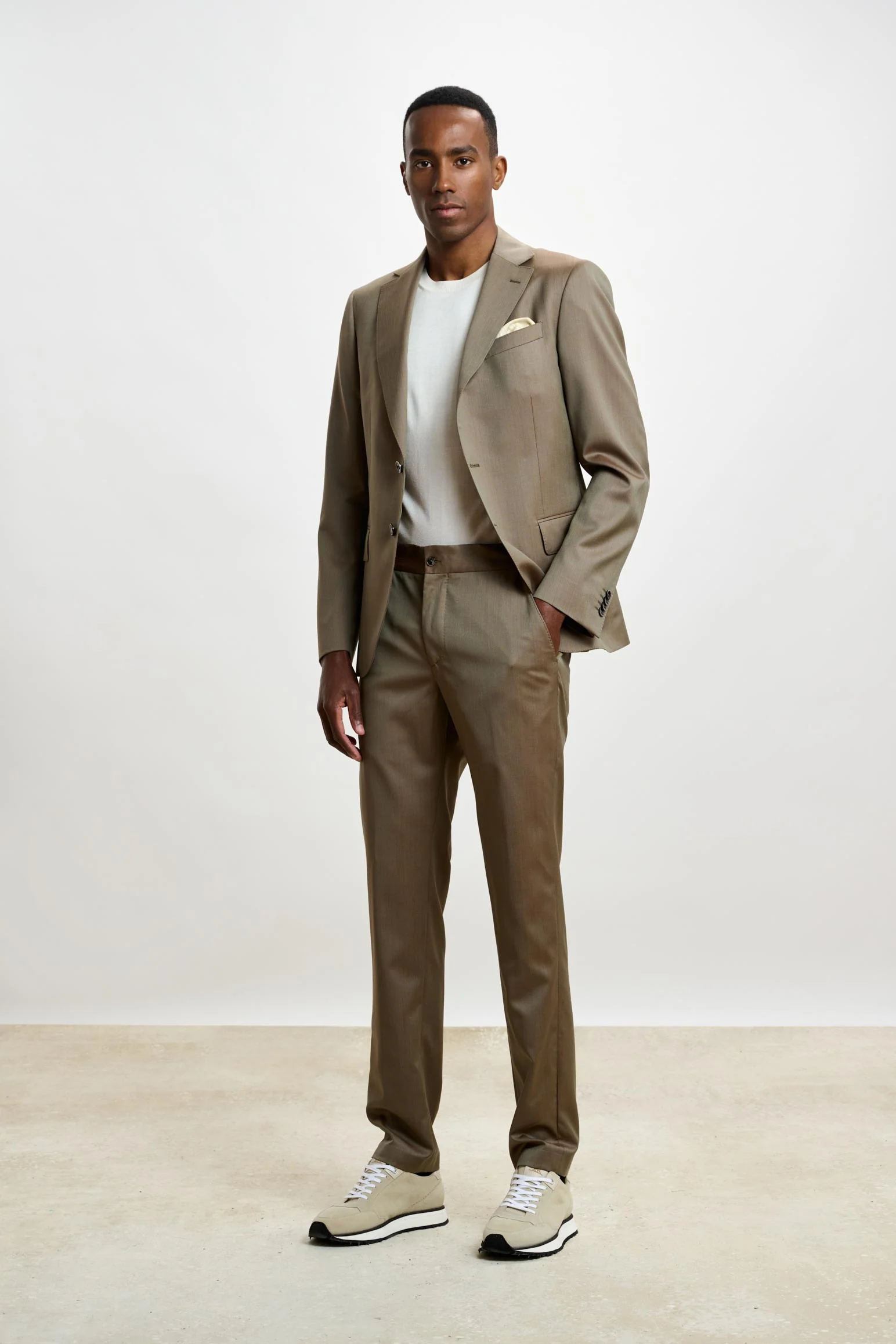 Solaro Brown Perth Drawstring Trousers Image - Image 5