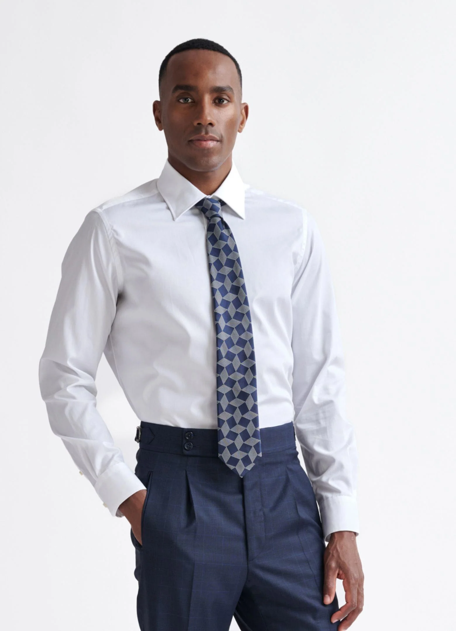 Petrol Blue 100% Silk Selection Tie - Image 2