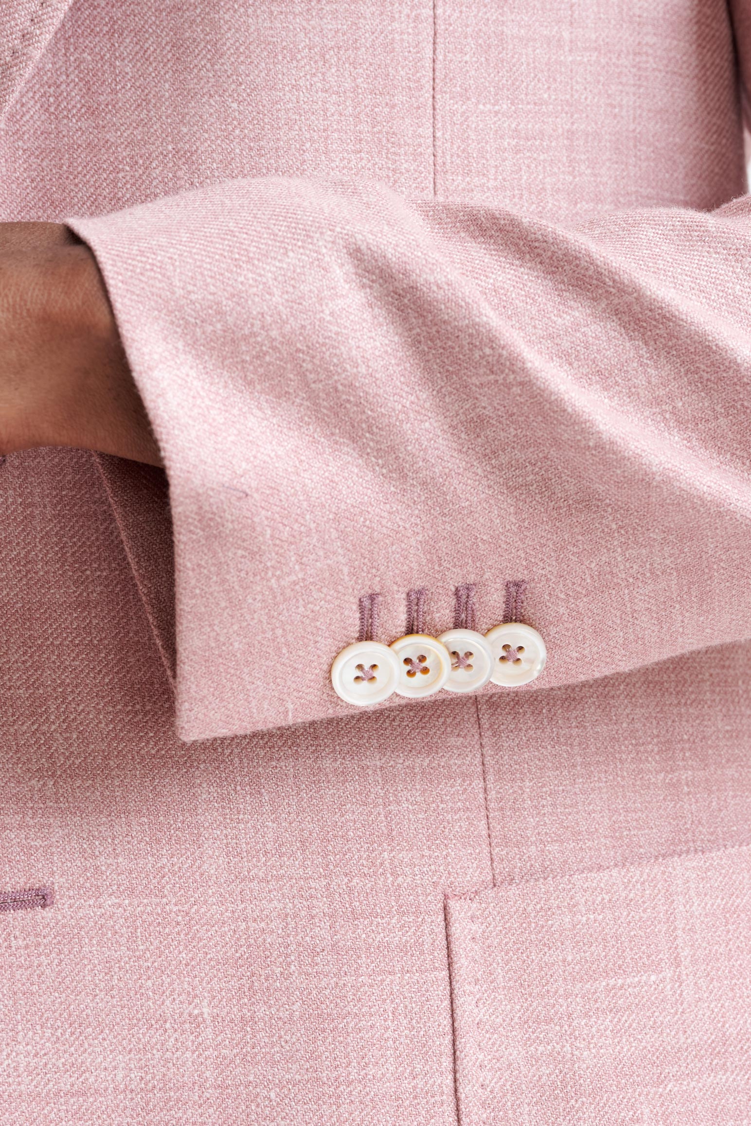 Pink Silk & Linen Soho Jacket Amalfi Trend - Image 2