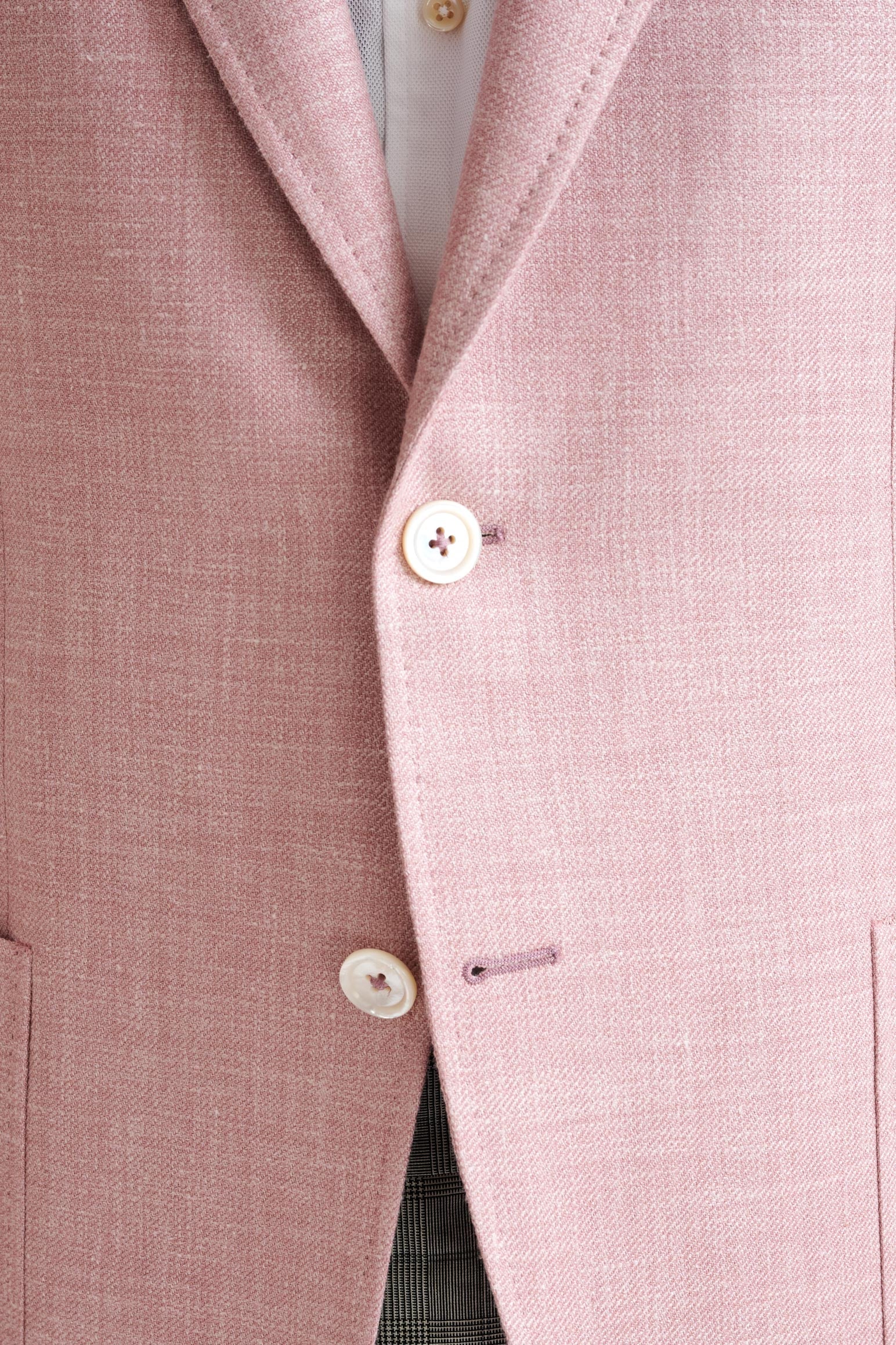 Pink Silk & Linen Soho Jacket Amalfi Trend - Image 3