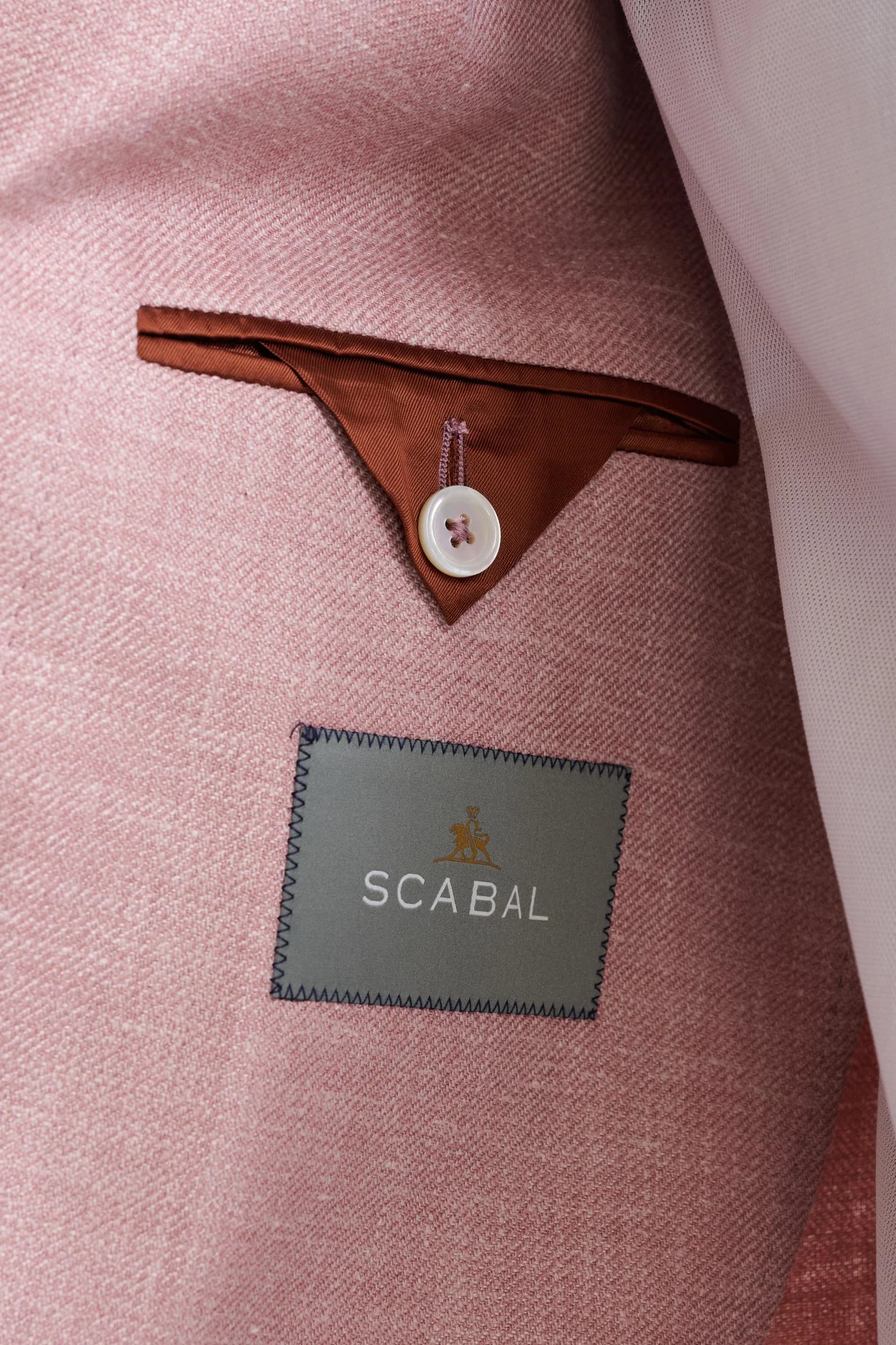 Pink Silk & Linen Soho Jacket Amalfi Trend - Image 5