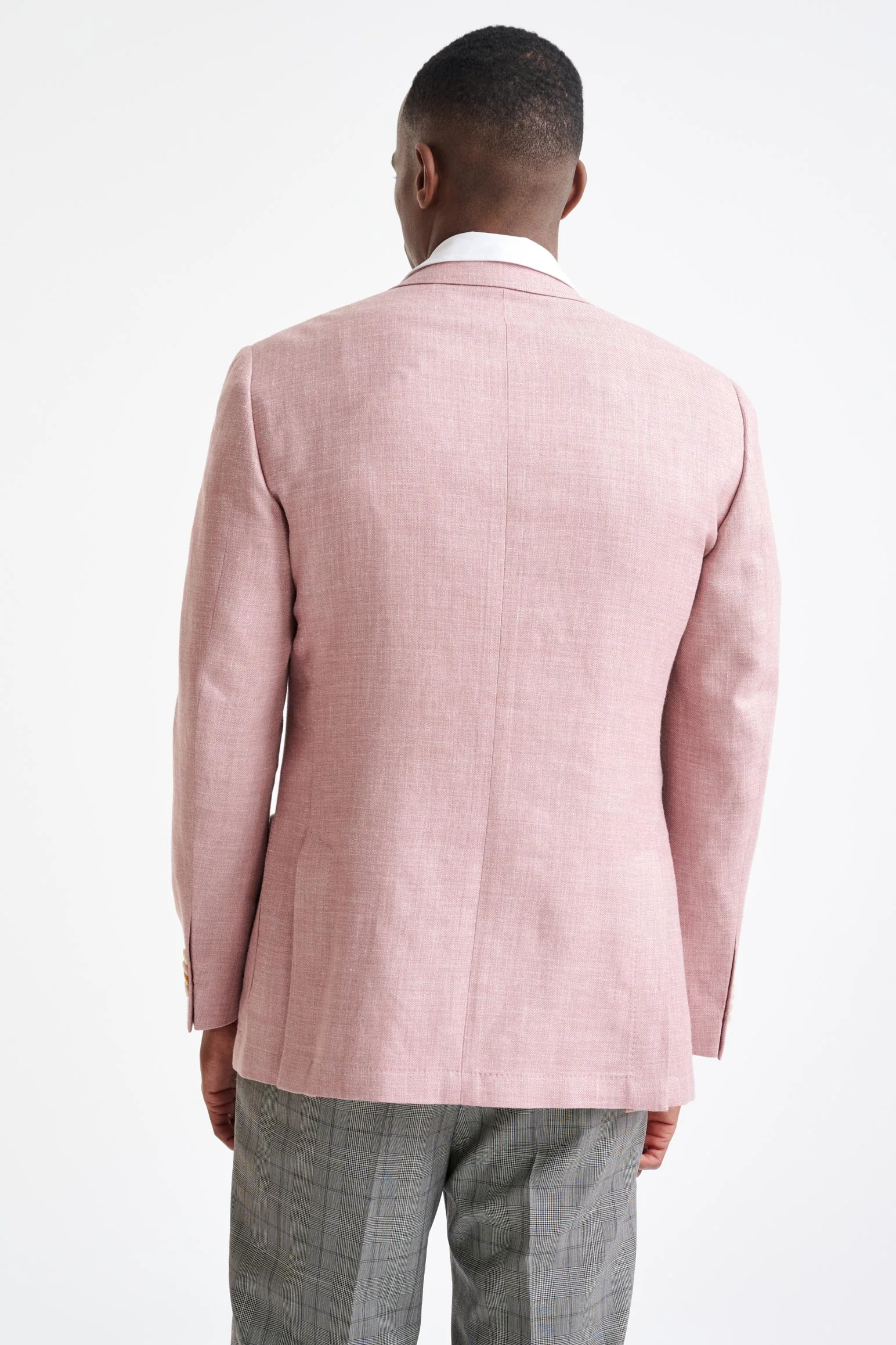 Pink Silk & Linen Soho Jacket Amalfi Trend - Image 8