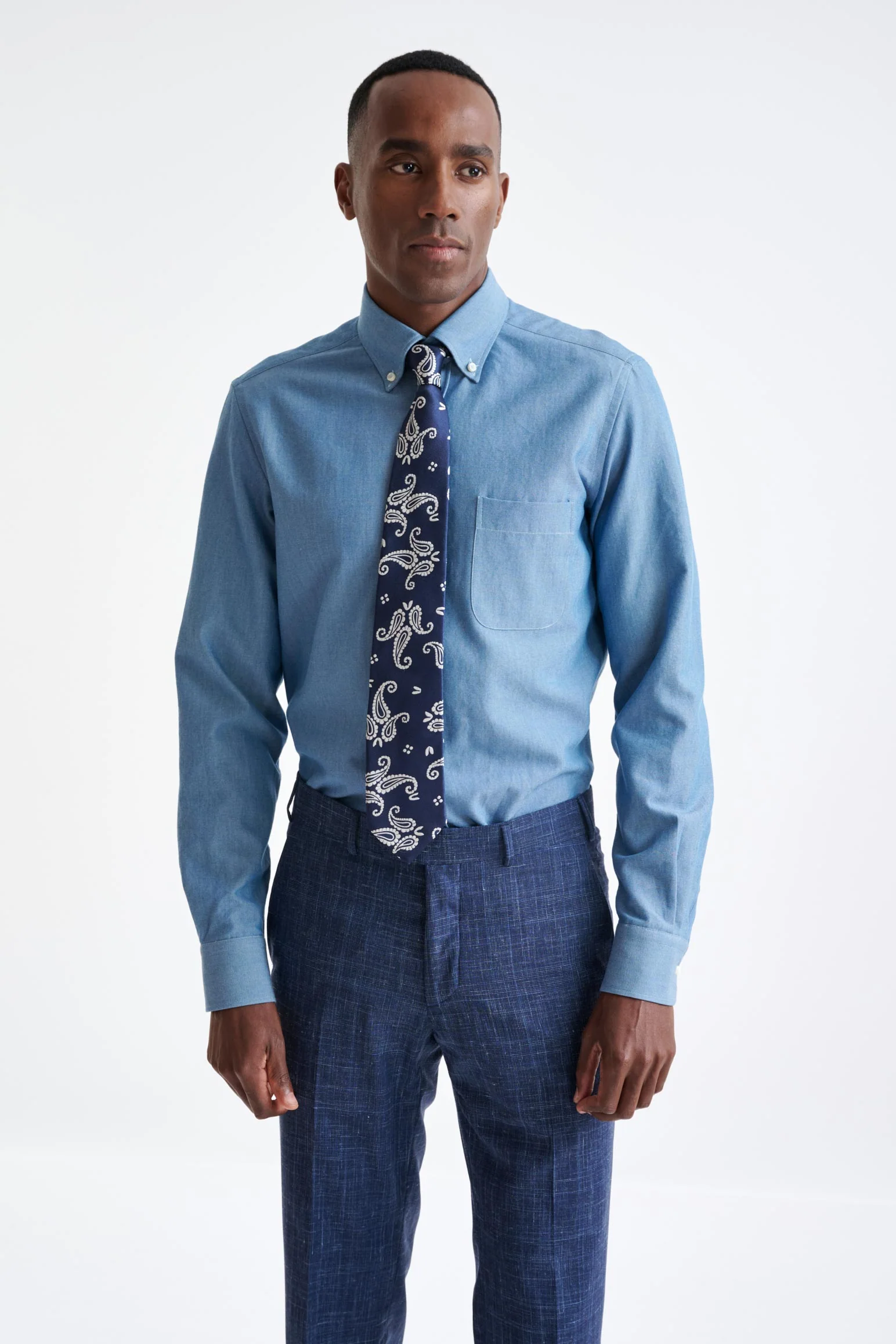 Plain Dark Grey 100% Cotton Structured Formal Shirt