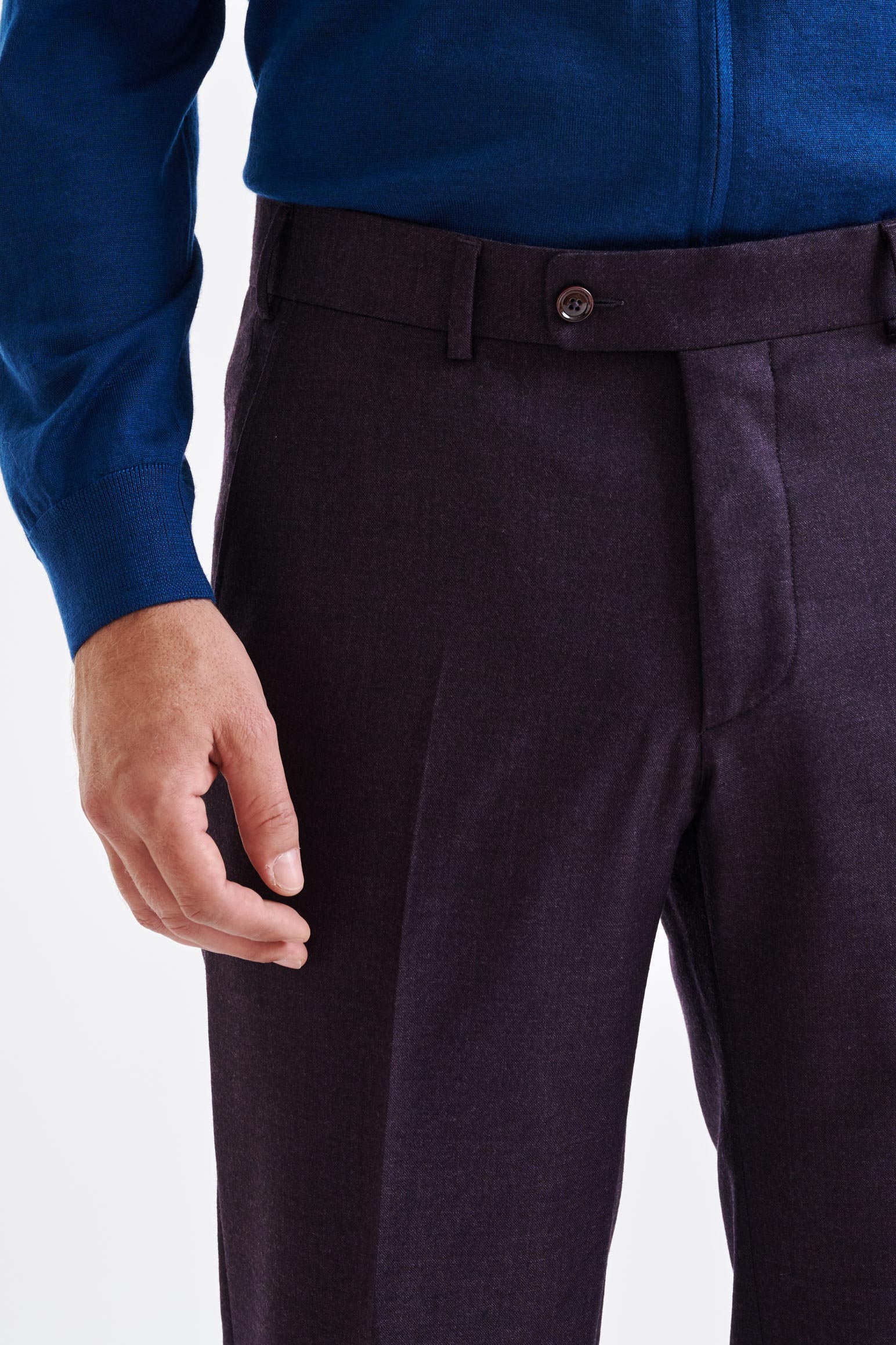 Purple Super 130's Wool Soho Suit Hybrid - Image 12