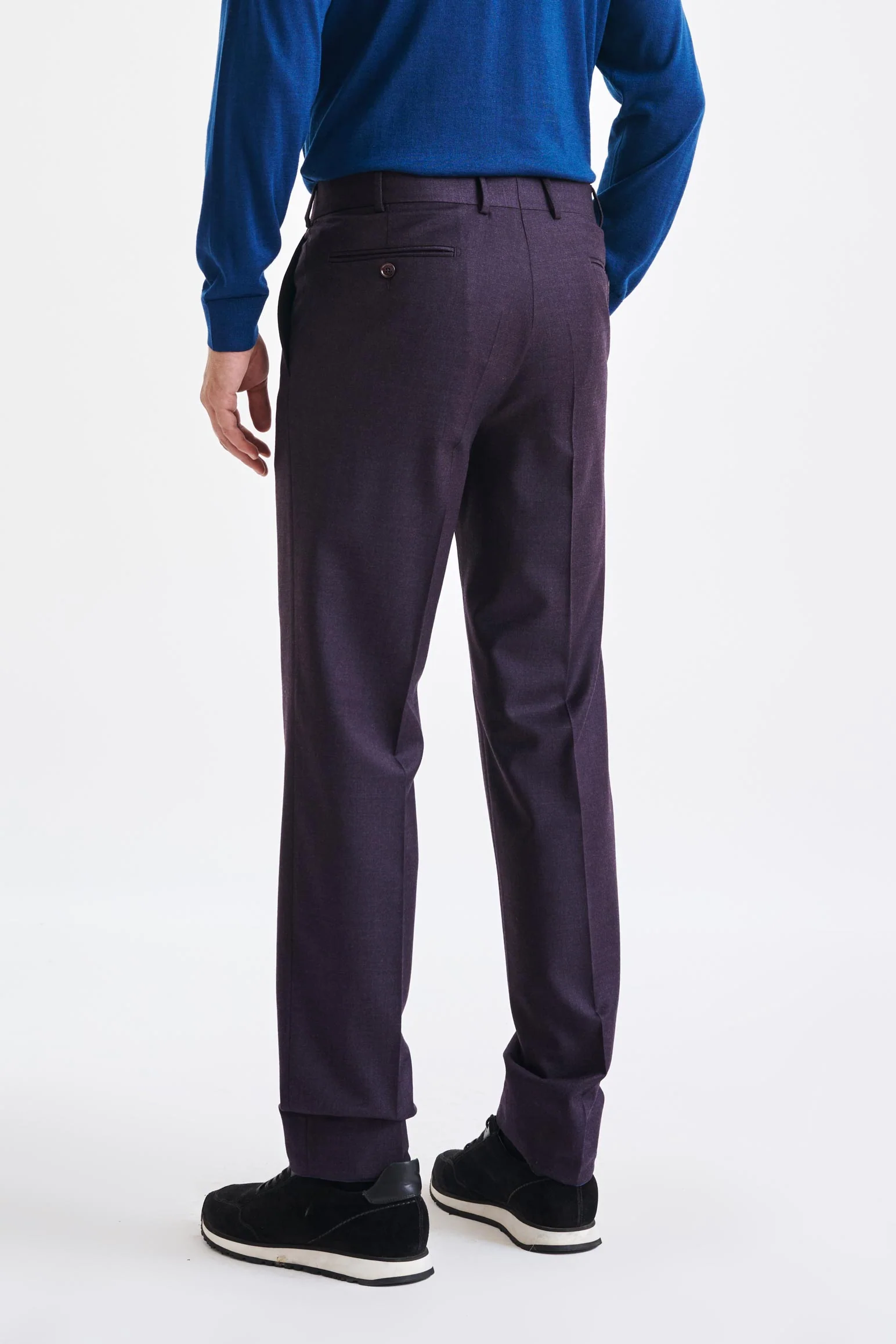 Purple Super 130's Wool Soho Suit Hybrid - Image 13