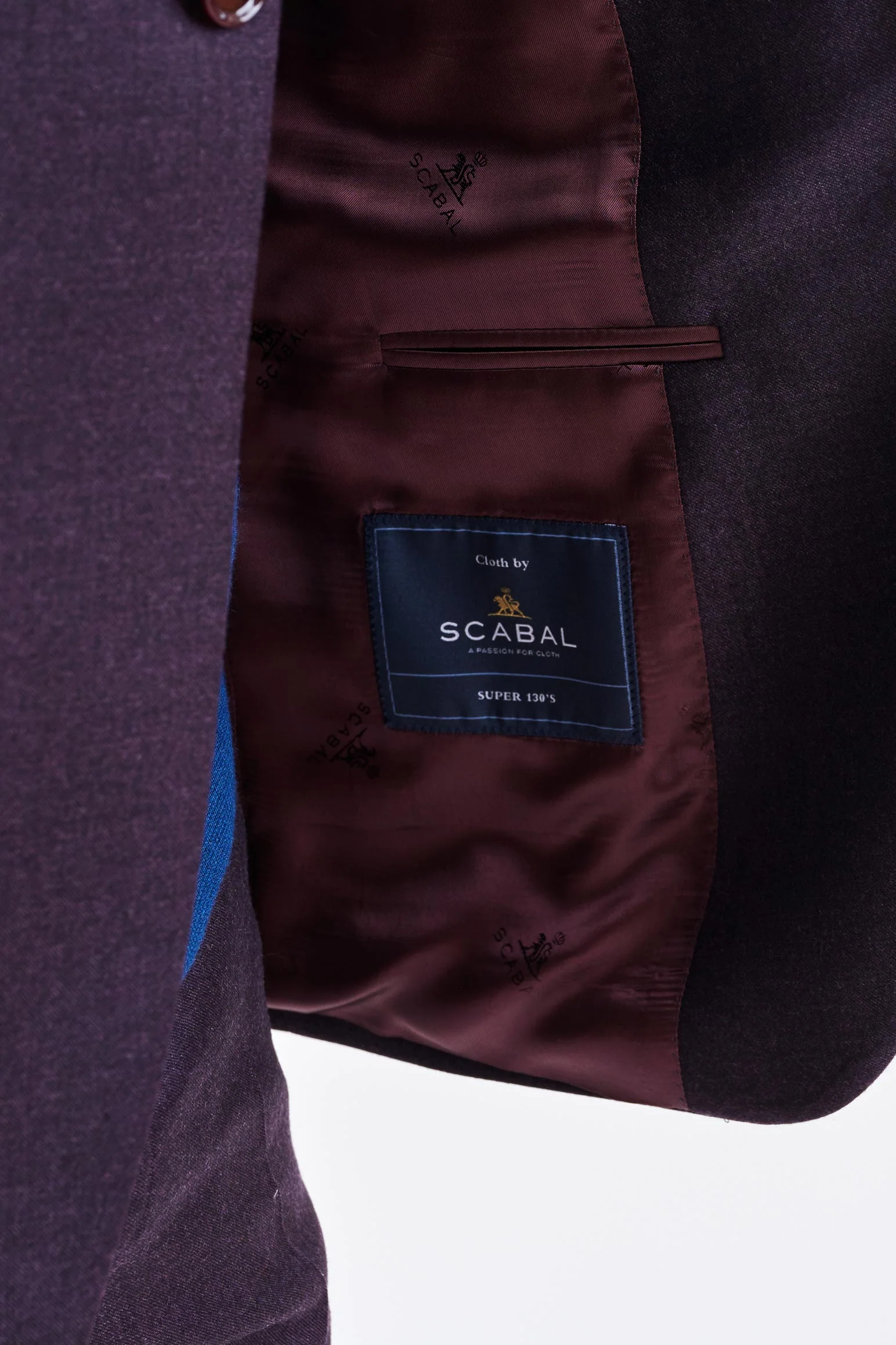 Purple Super 130's Wool Soho Suit Hybrid - Image 4