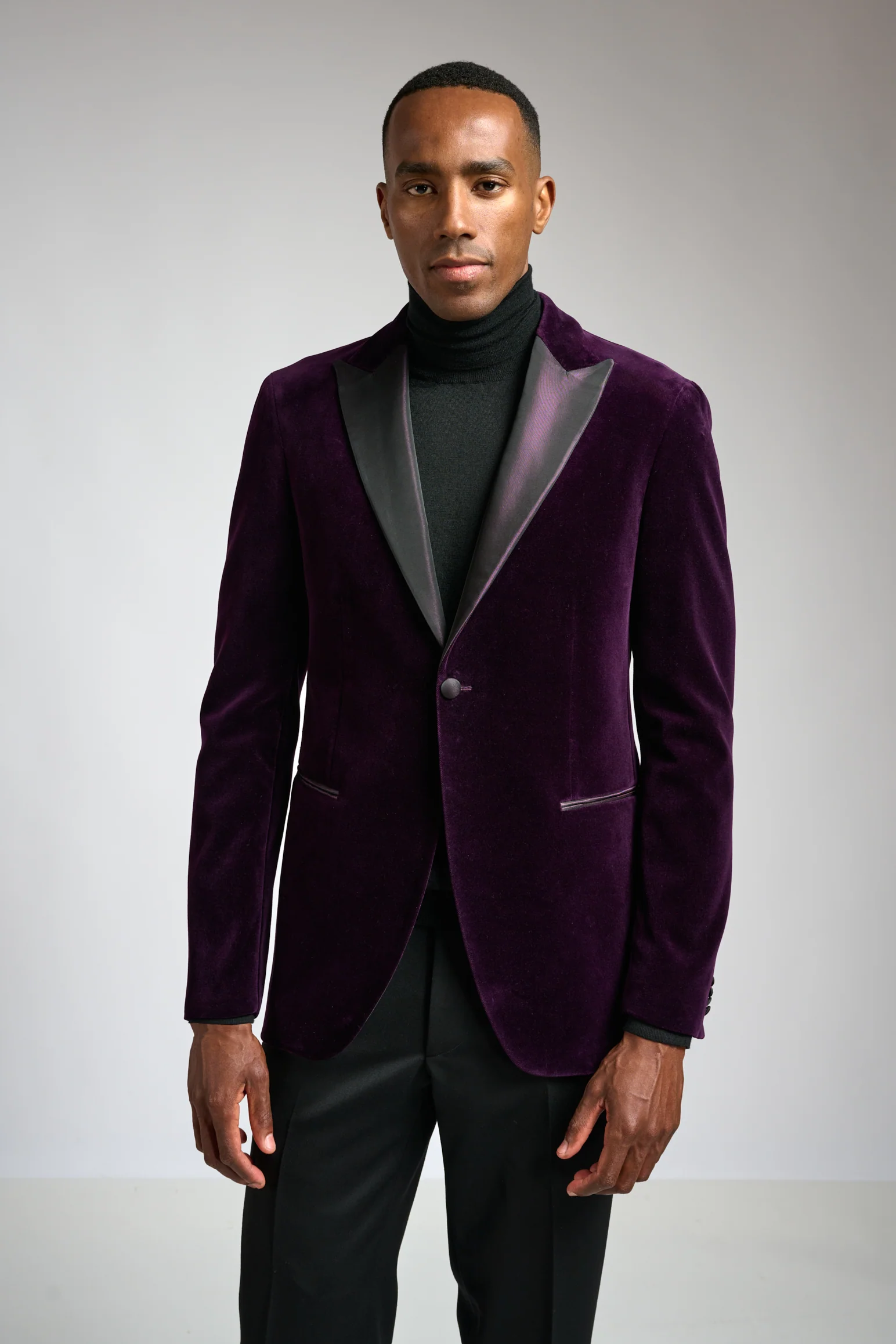 Purple Velvet Kenton Tuxedo