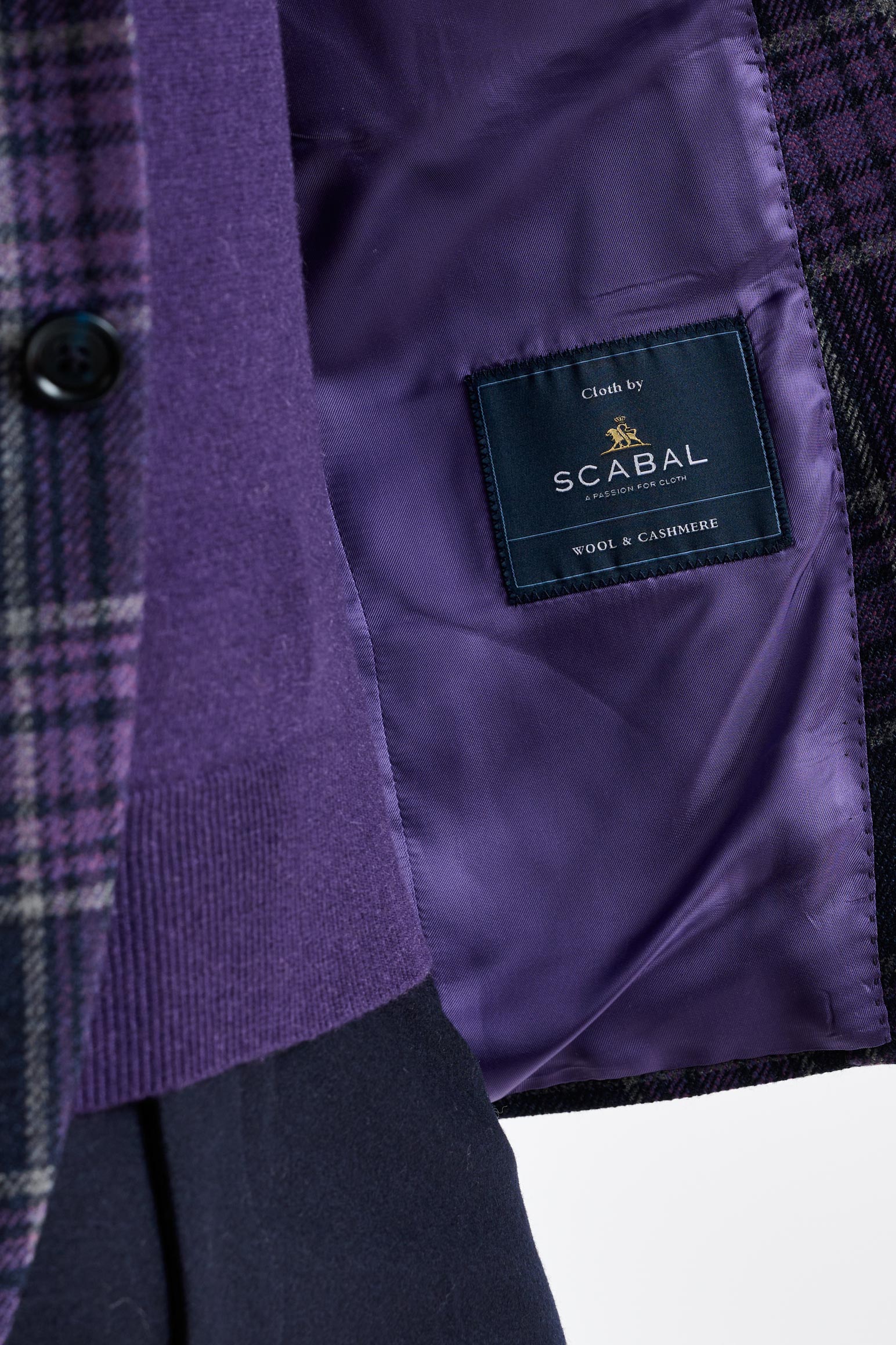Purple Wool & Cashmere Kenton Jacket Escape - Image 4