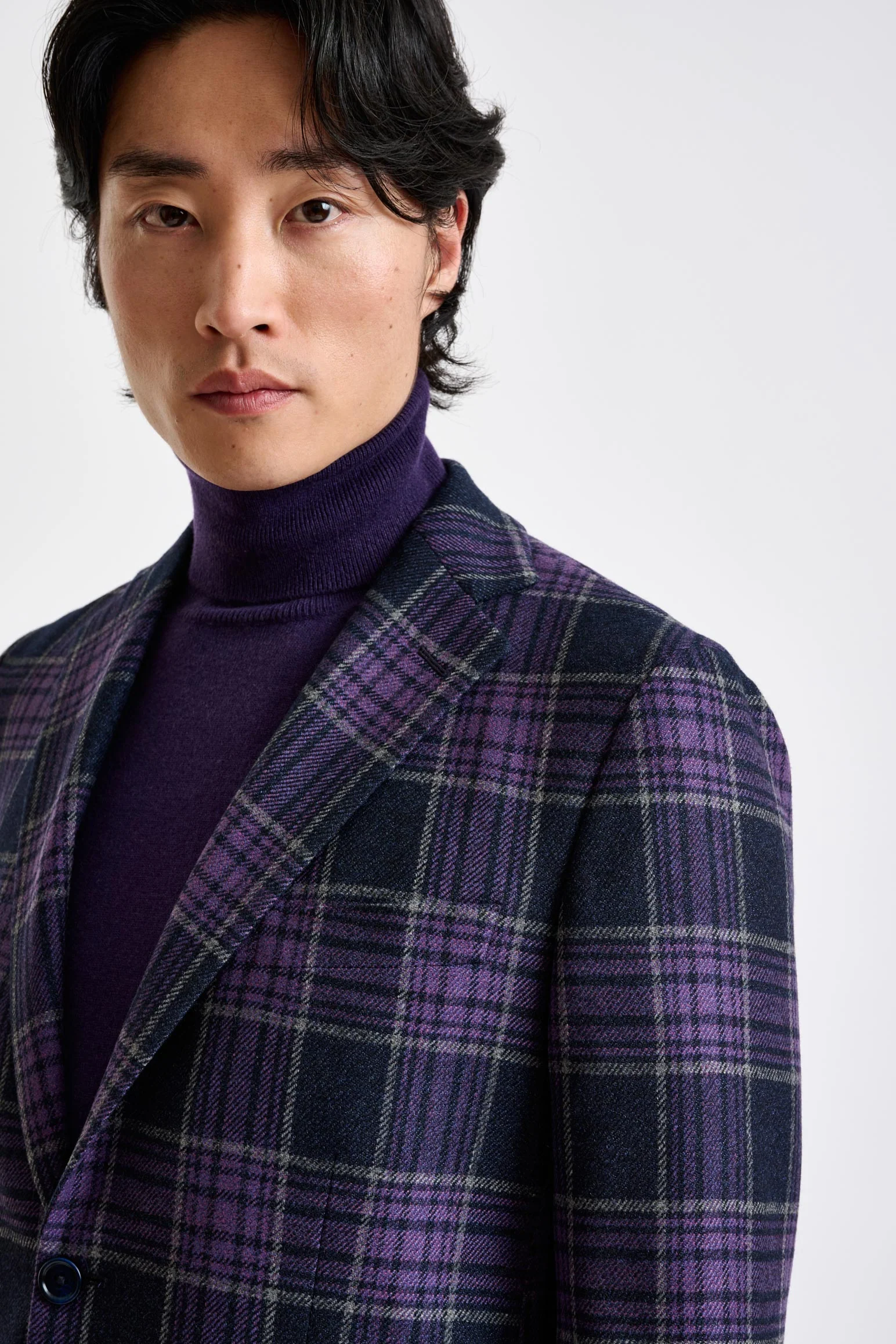 Purple Wool & Cashmere Kenton Jacket Escape - Image 8