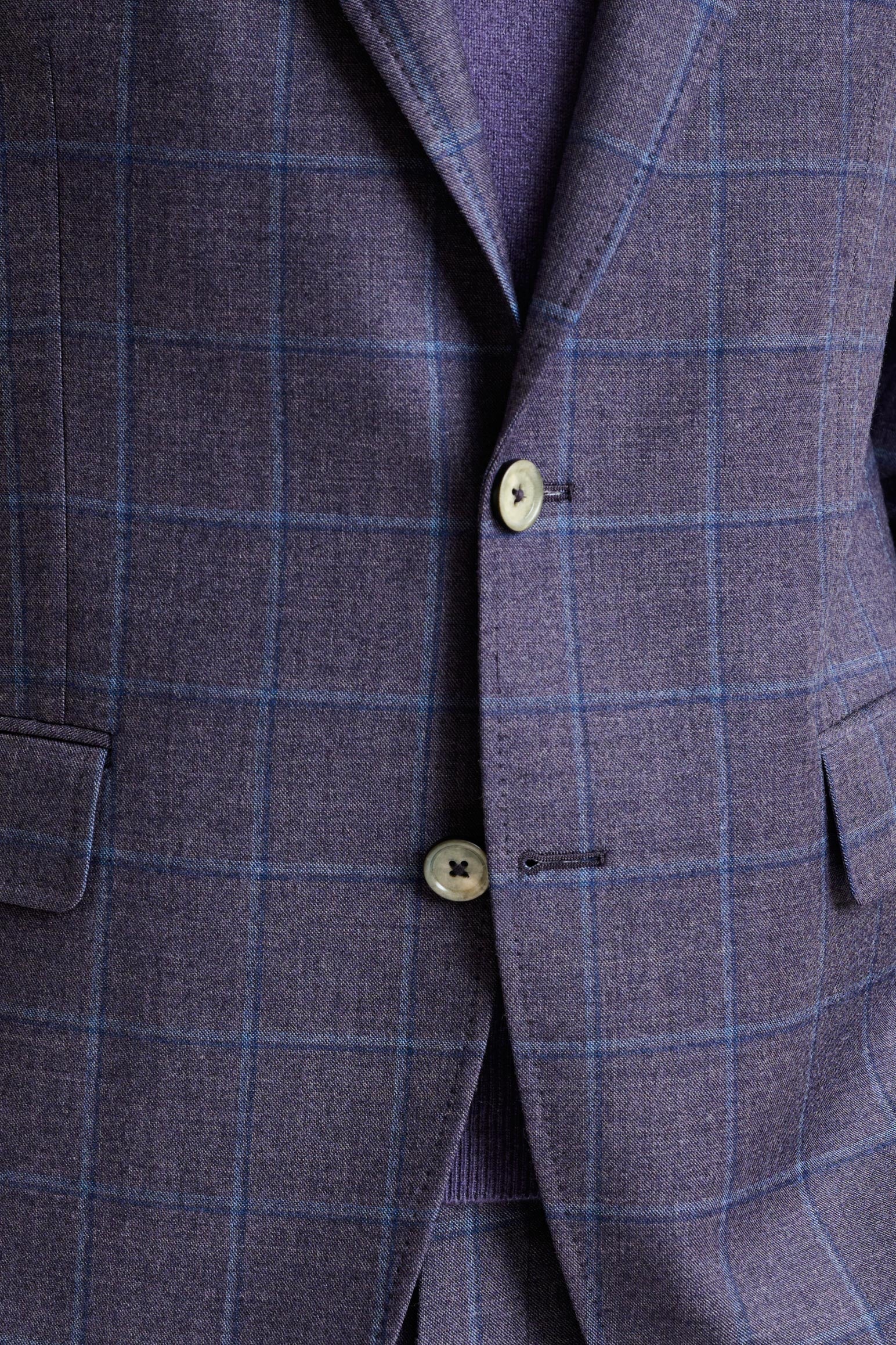Purple Super 130's Wool Soho Jacket Hybrid - Image 3