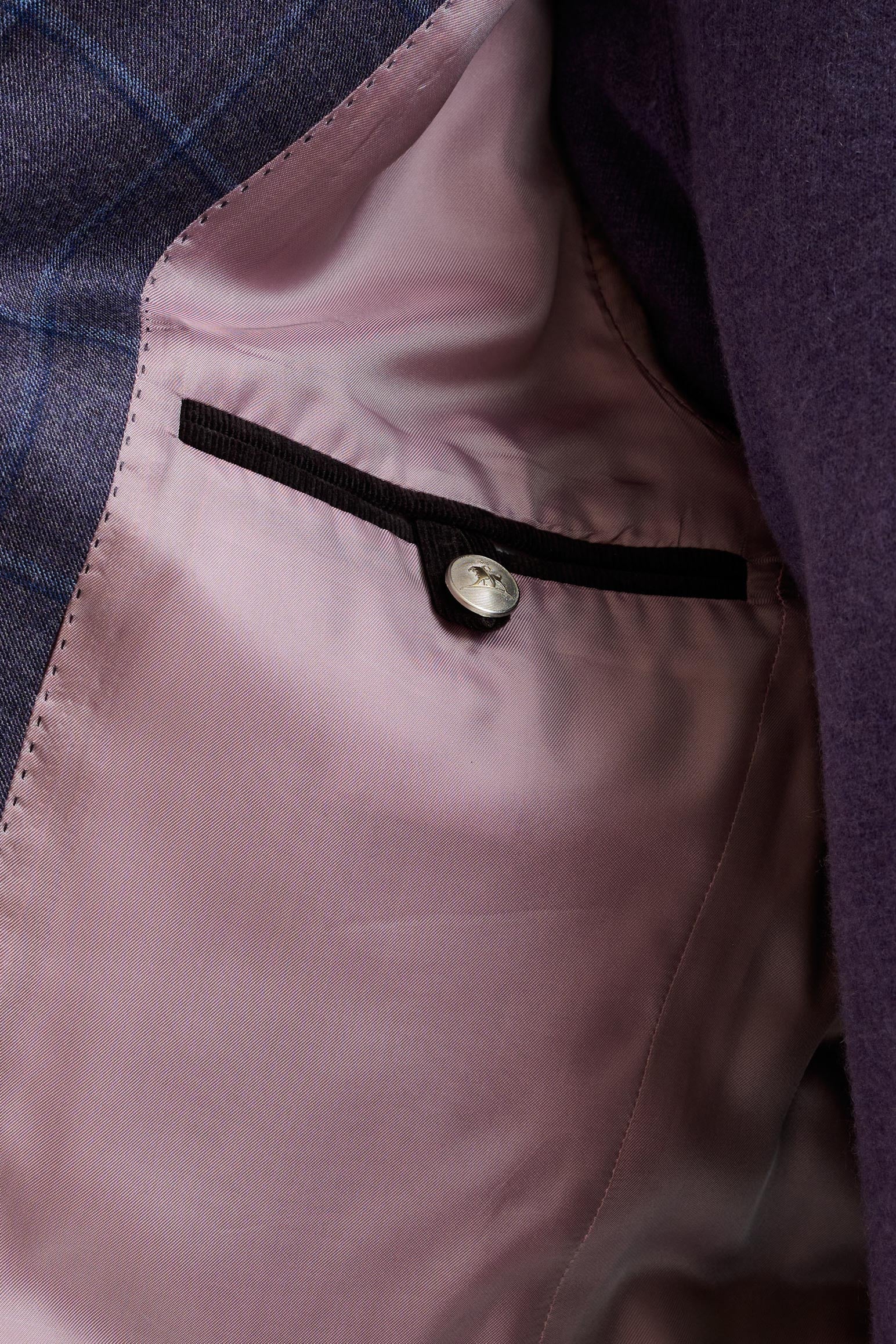 Purple Super 130's Wool Soho Jacket Hybrid - Image 5