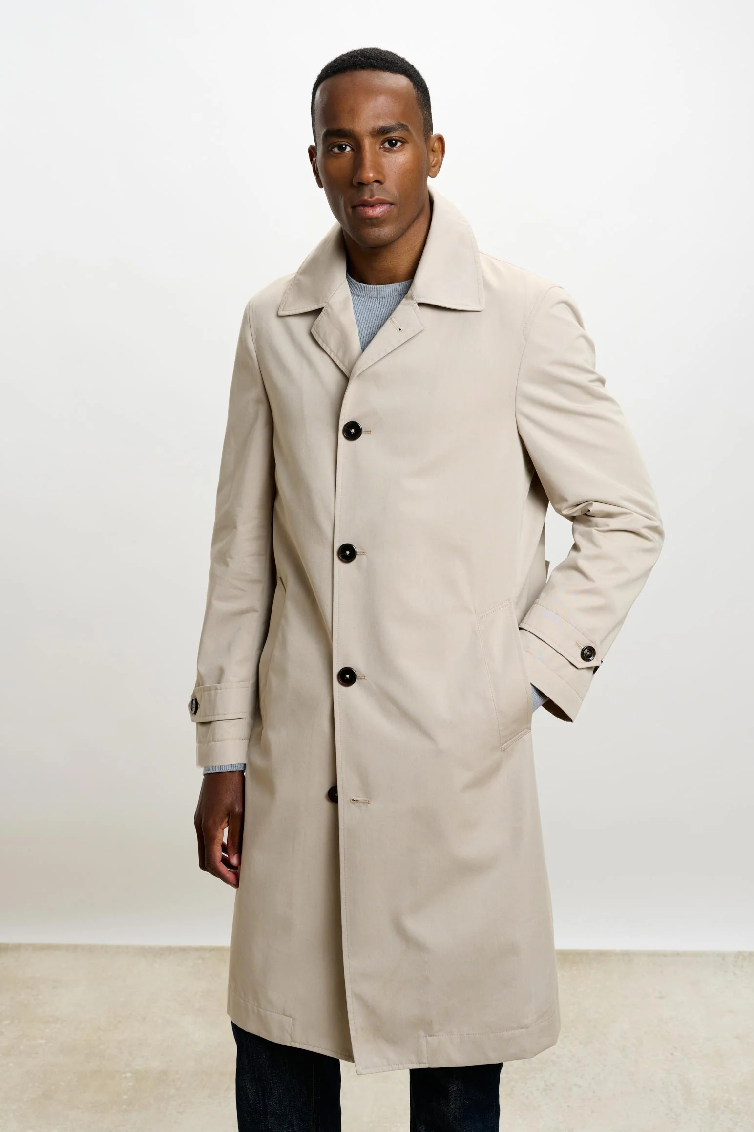 Beige Rannoch Cotton Tech Car Coat