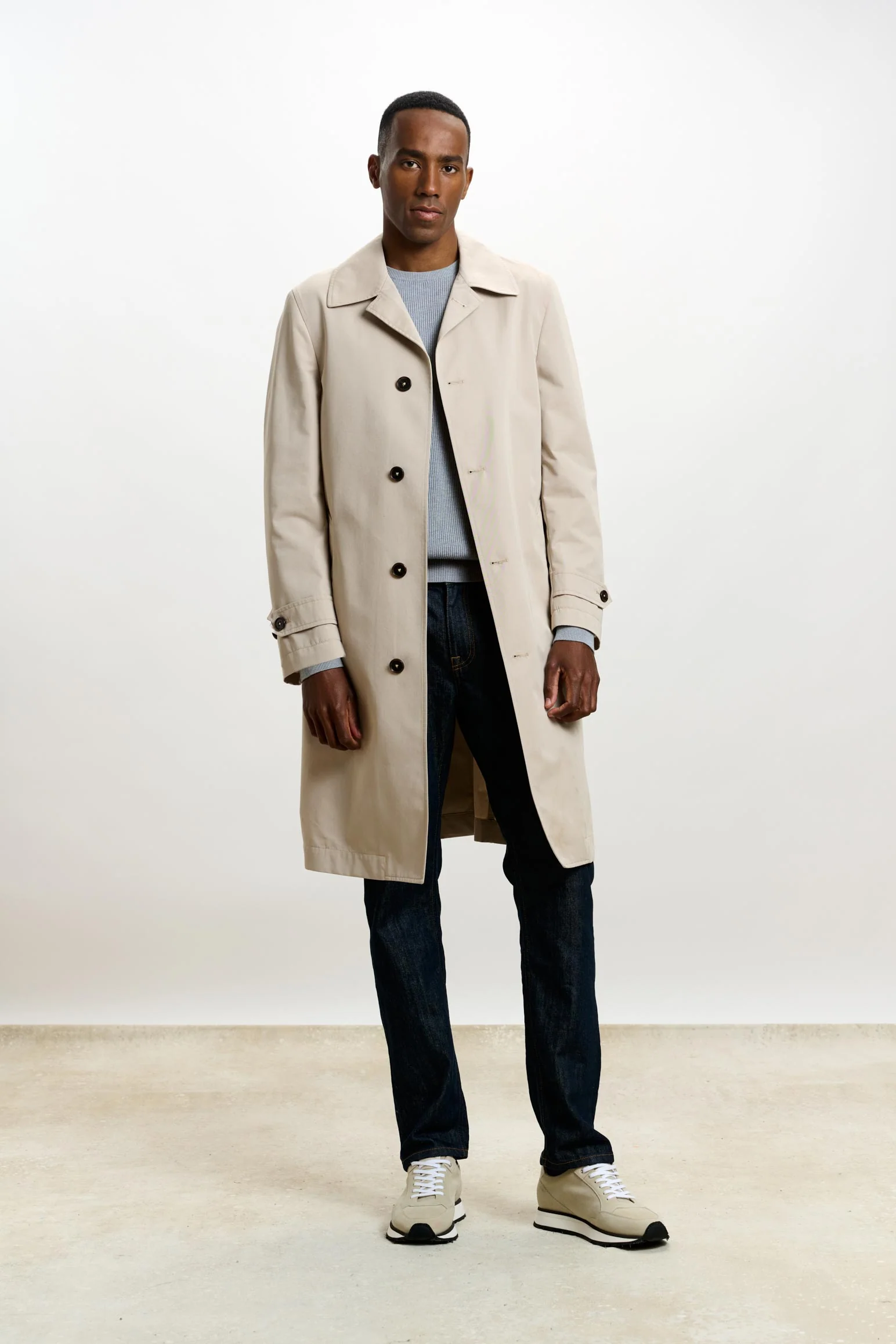 Beige Rannoch Cotton Tech Car Coat - Image 2