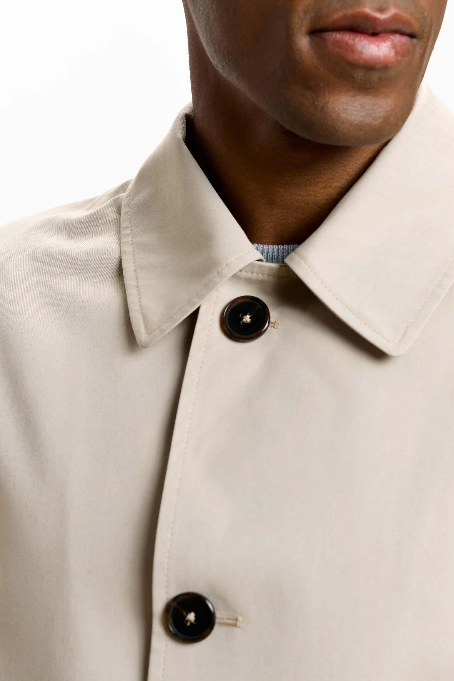 Beige Rannoch Cotton Tech Car Coat - Image 3